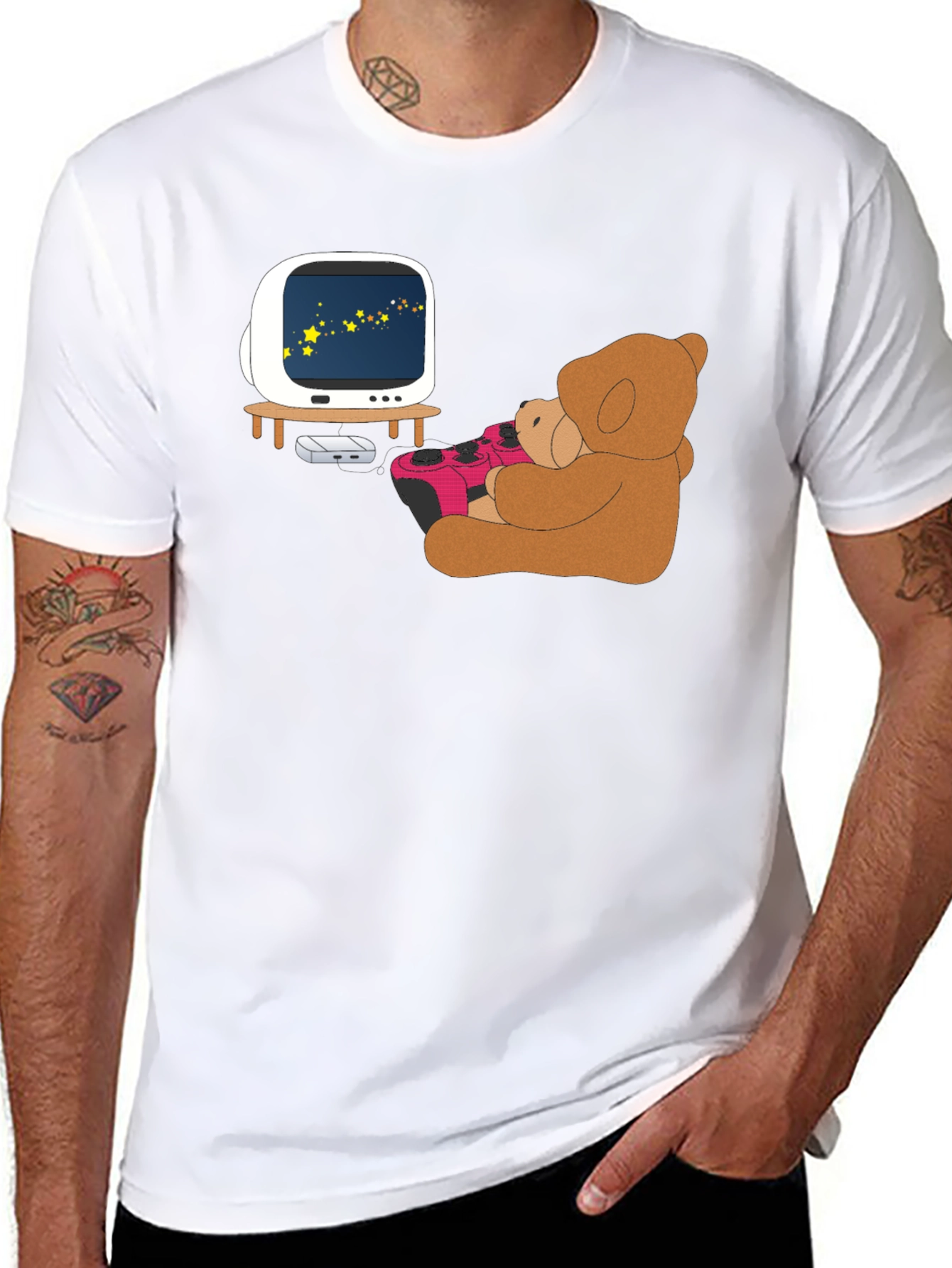 Teddy Gamer Black T-Shirt