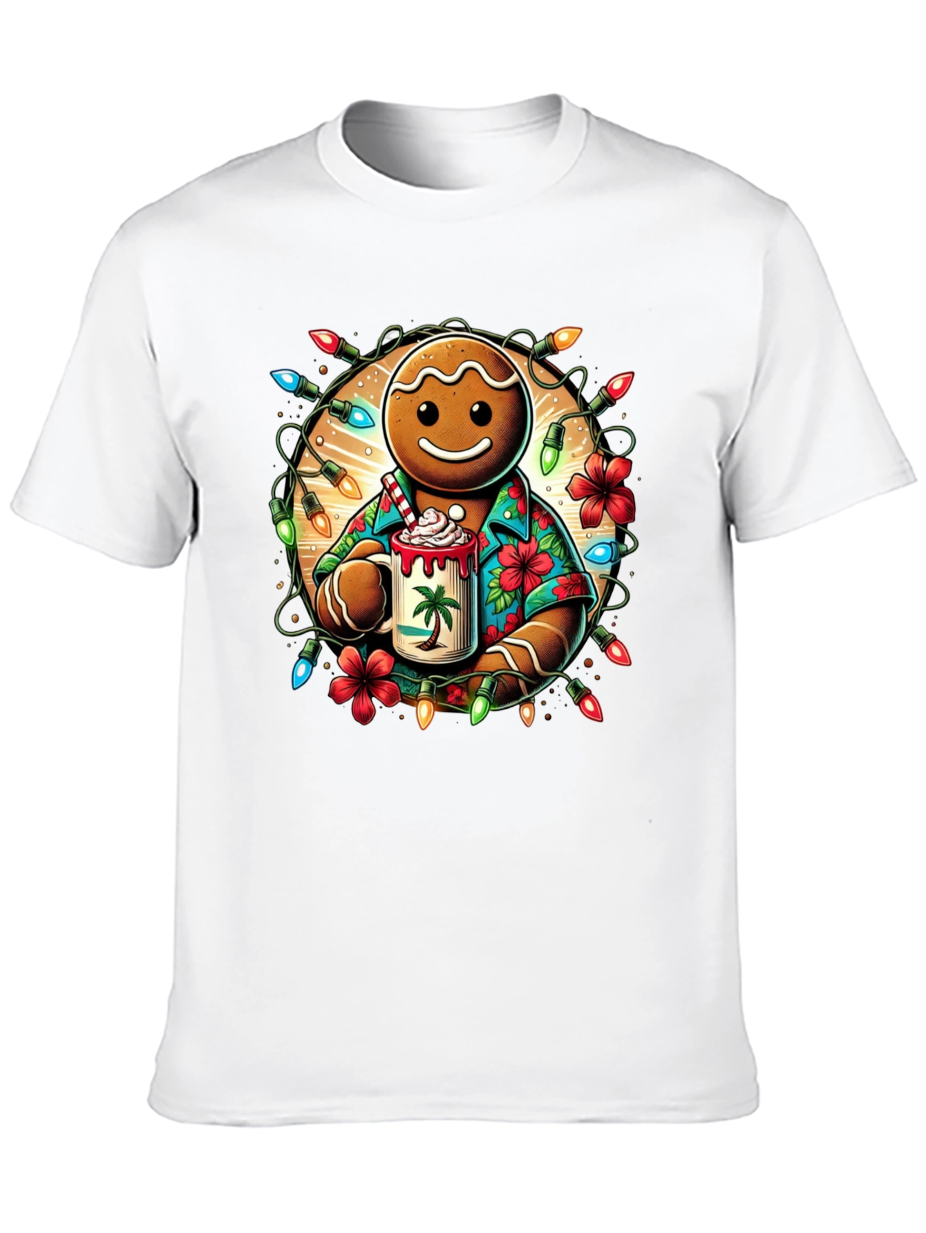 Gingerbread Hawaiian Holiday T-Shirt