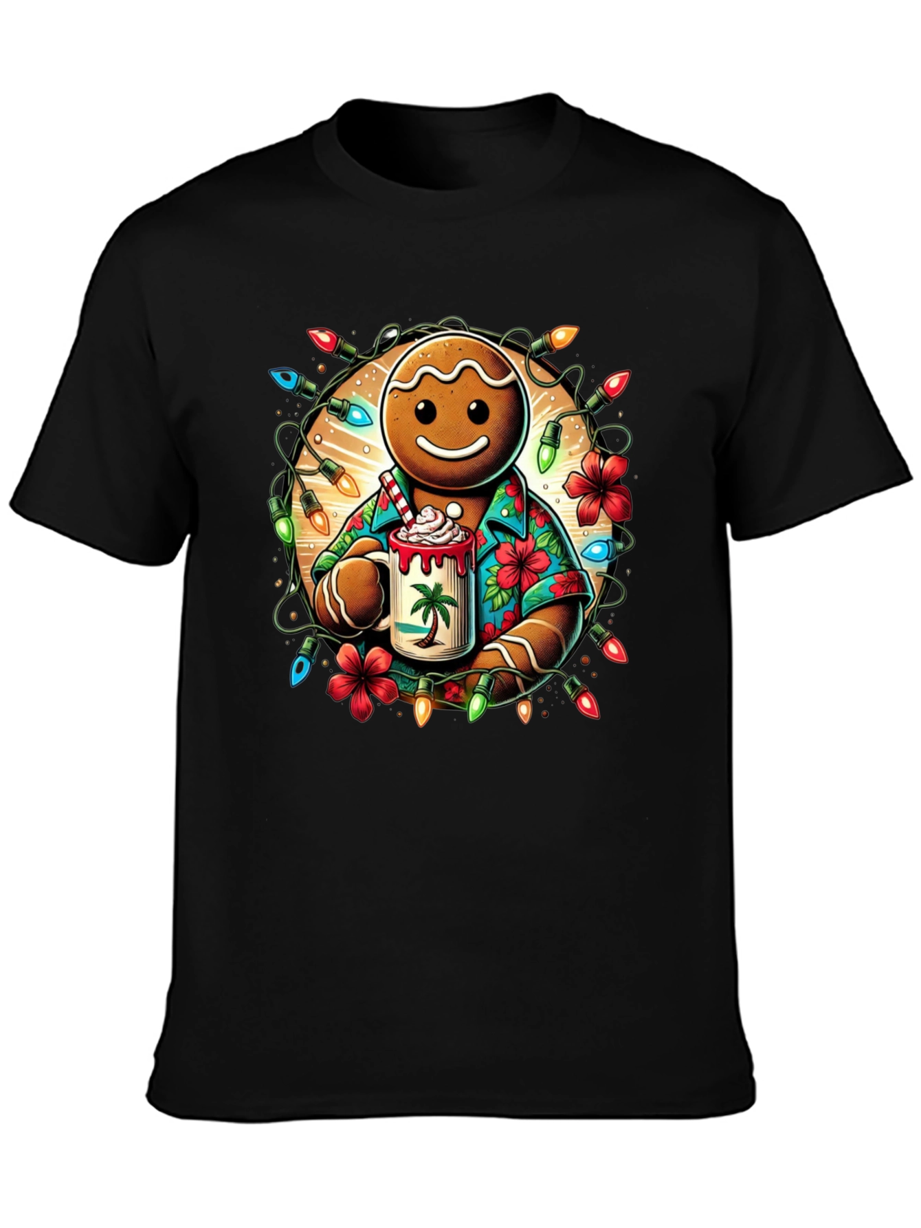 Gingerbread Hawaiian Holiday T-Shirt