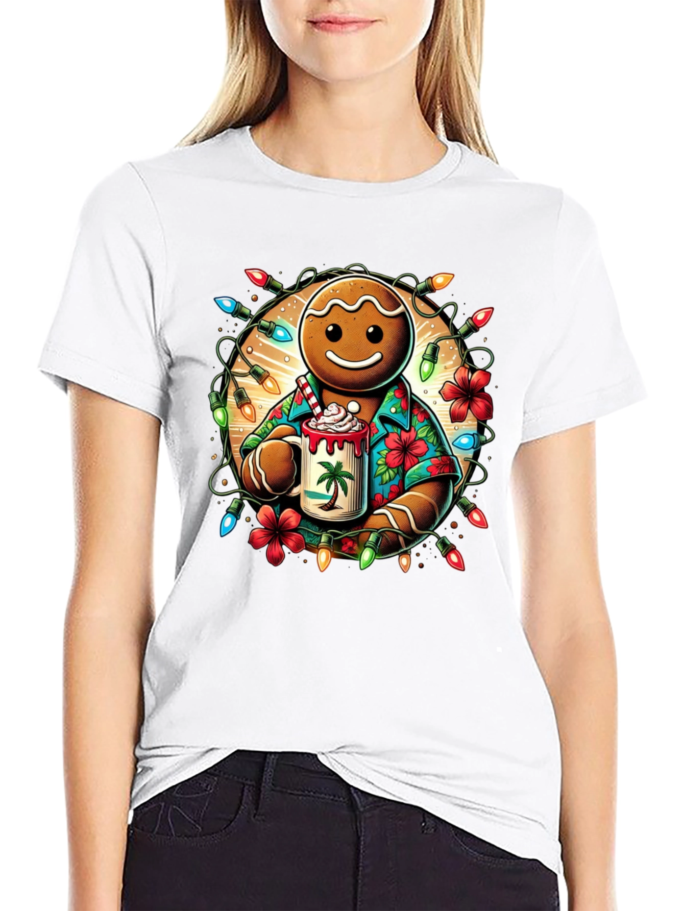 Gingerbread Hawaiian Holiday T-Shirt