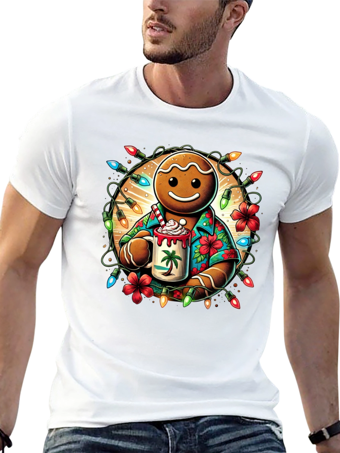 Gingerbread Hawaiian Holiday T-Shirt