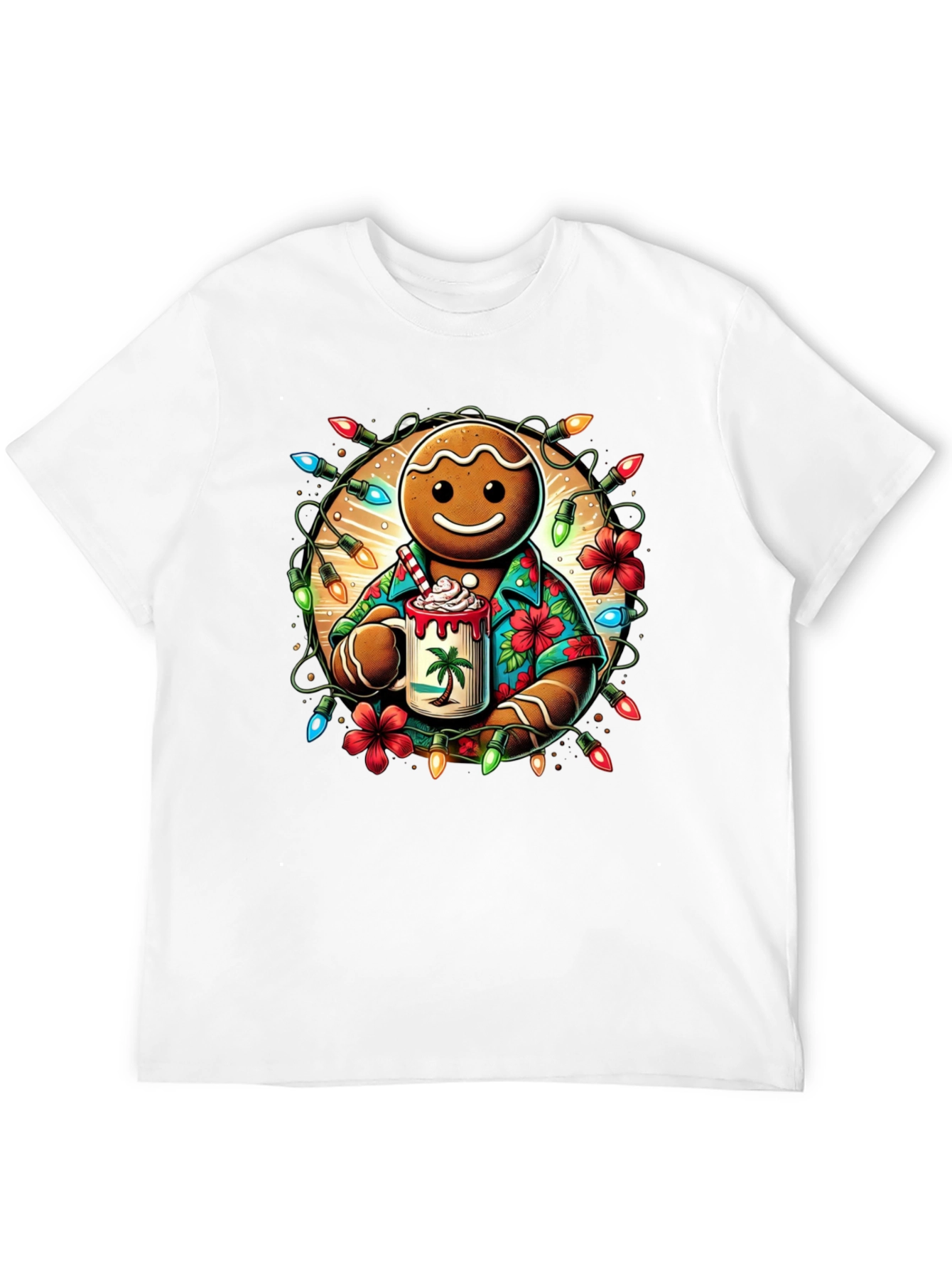 Gingerbread Hawaiian Holiday T-Shirt