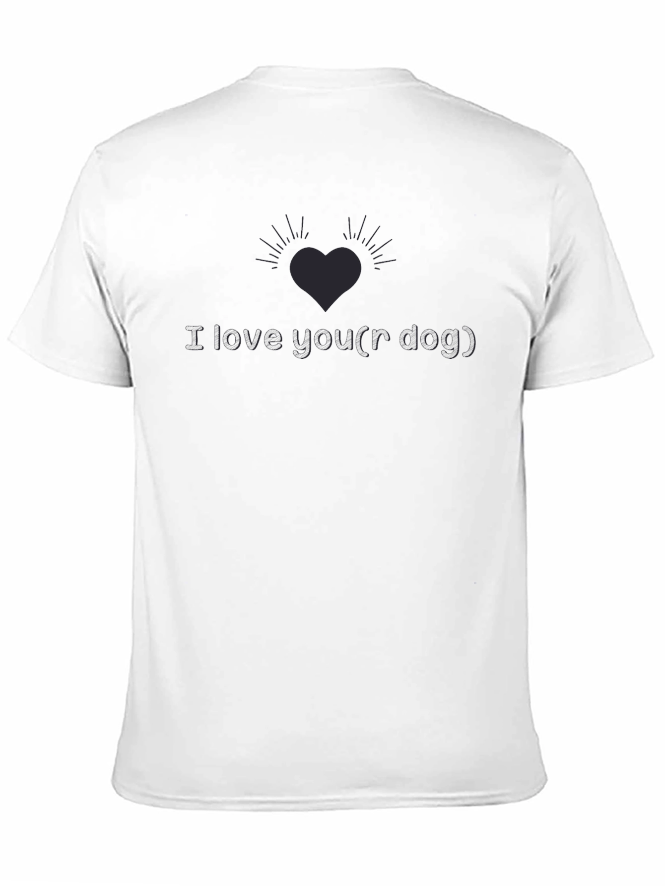 I Love Your Dog Black Graphic Tee