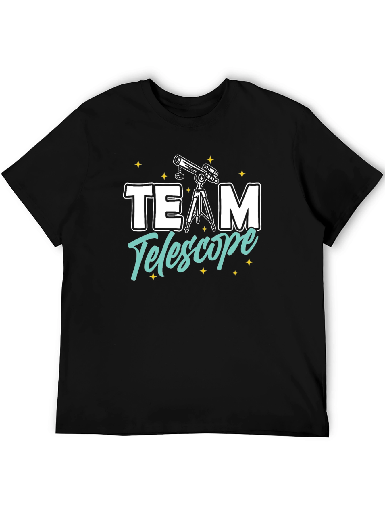 Team Telescope Black Graphic Tee