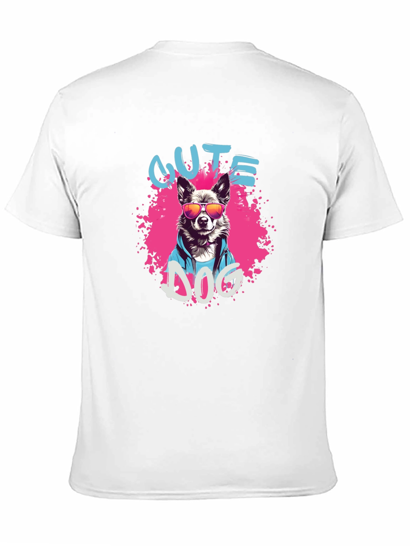 Cool Dog Graphic Tee - Black