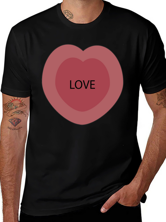 Love Heart Graphic Tee - Stylish Casual Comfort