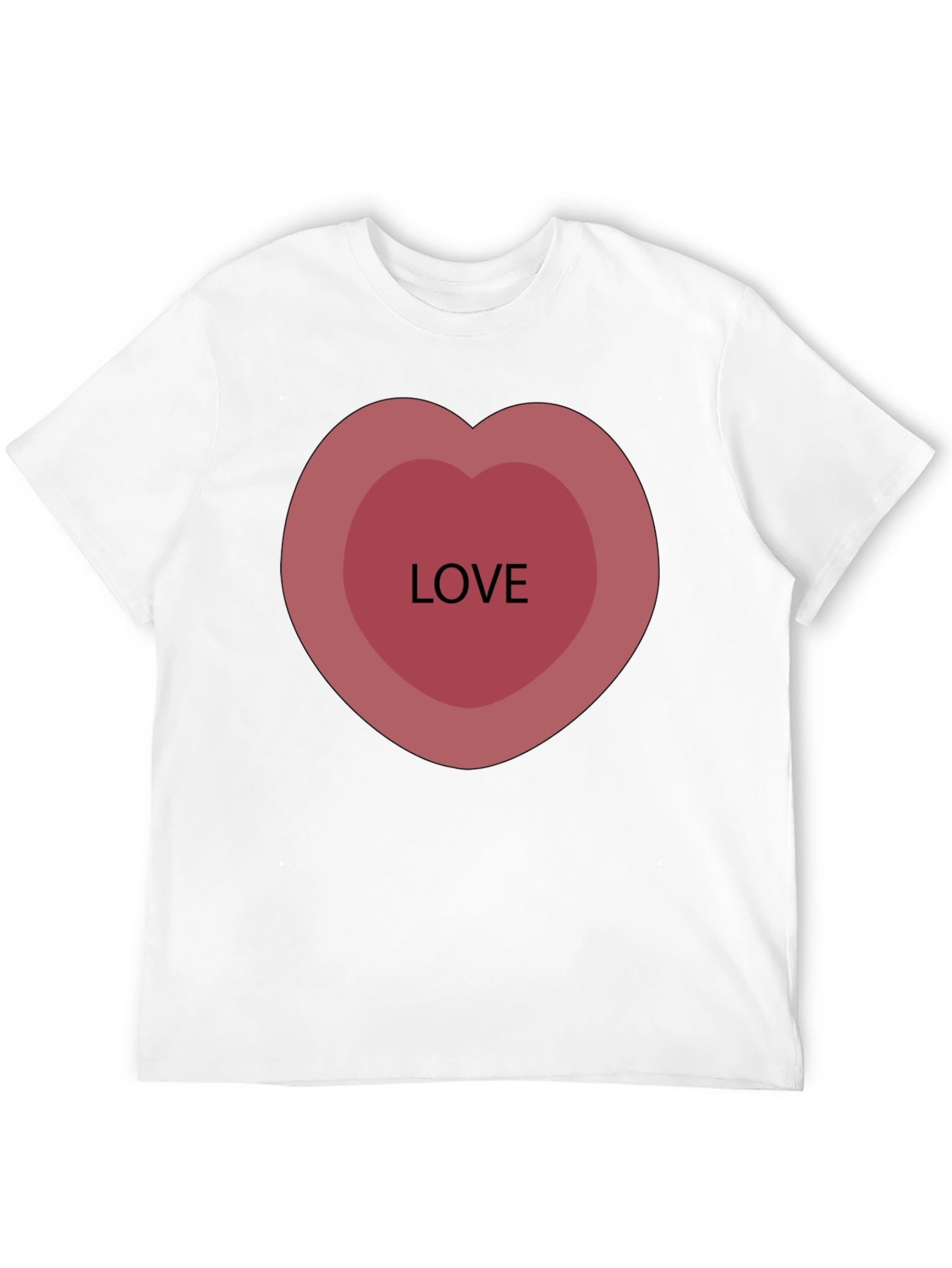 Love Heart Graphic Tee - Stylish Casual Comfort