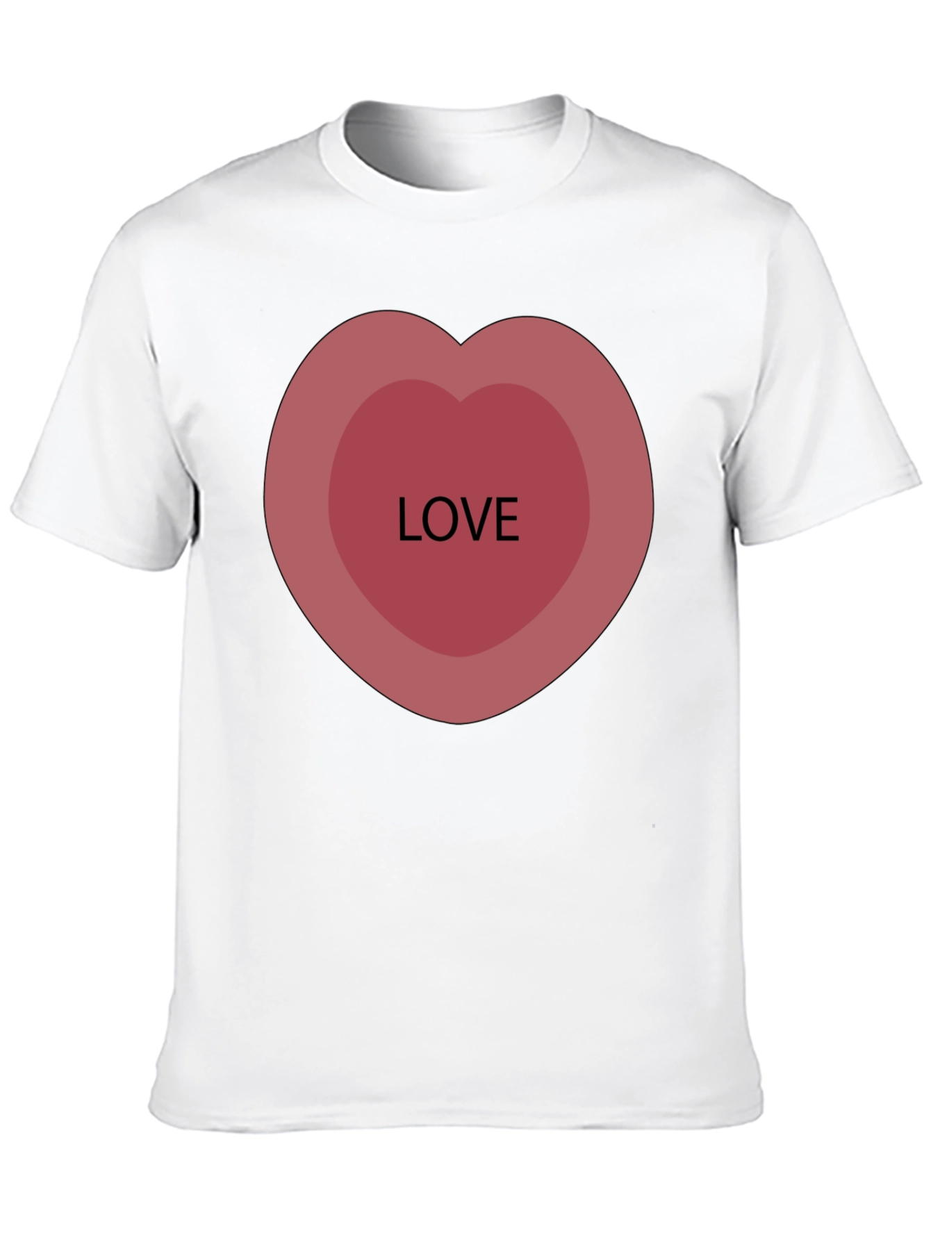 Love Heart Graphic Tee - Stylish Casual Comfort
