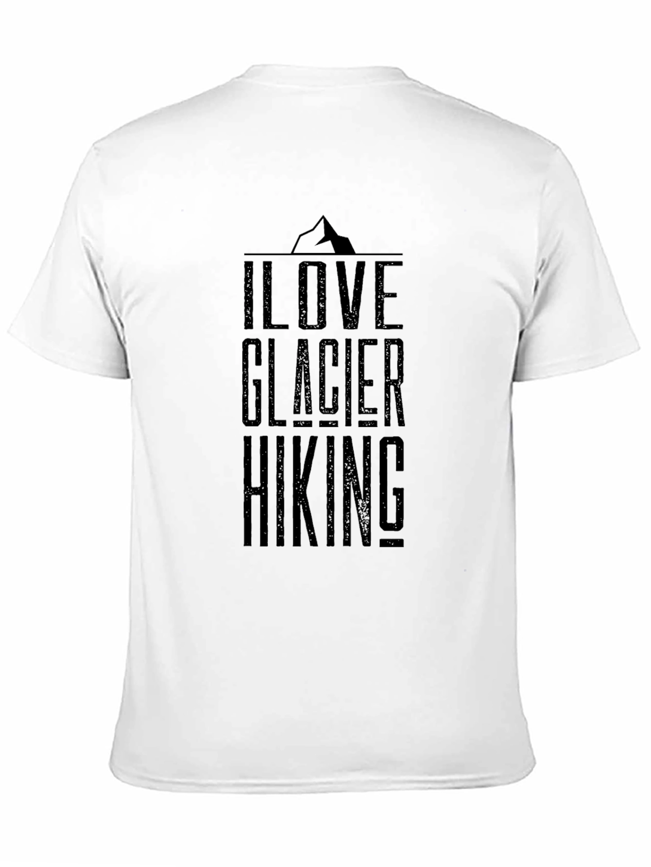 I Love Glacier Hiking Black T-Shirt