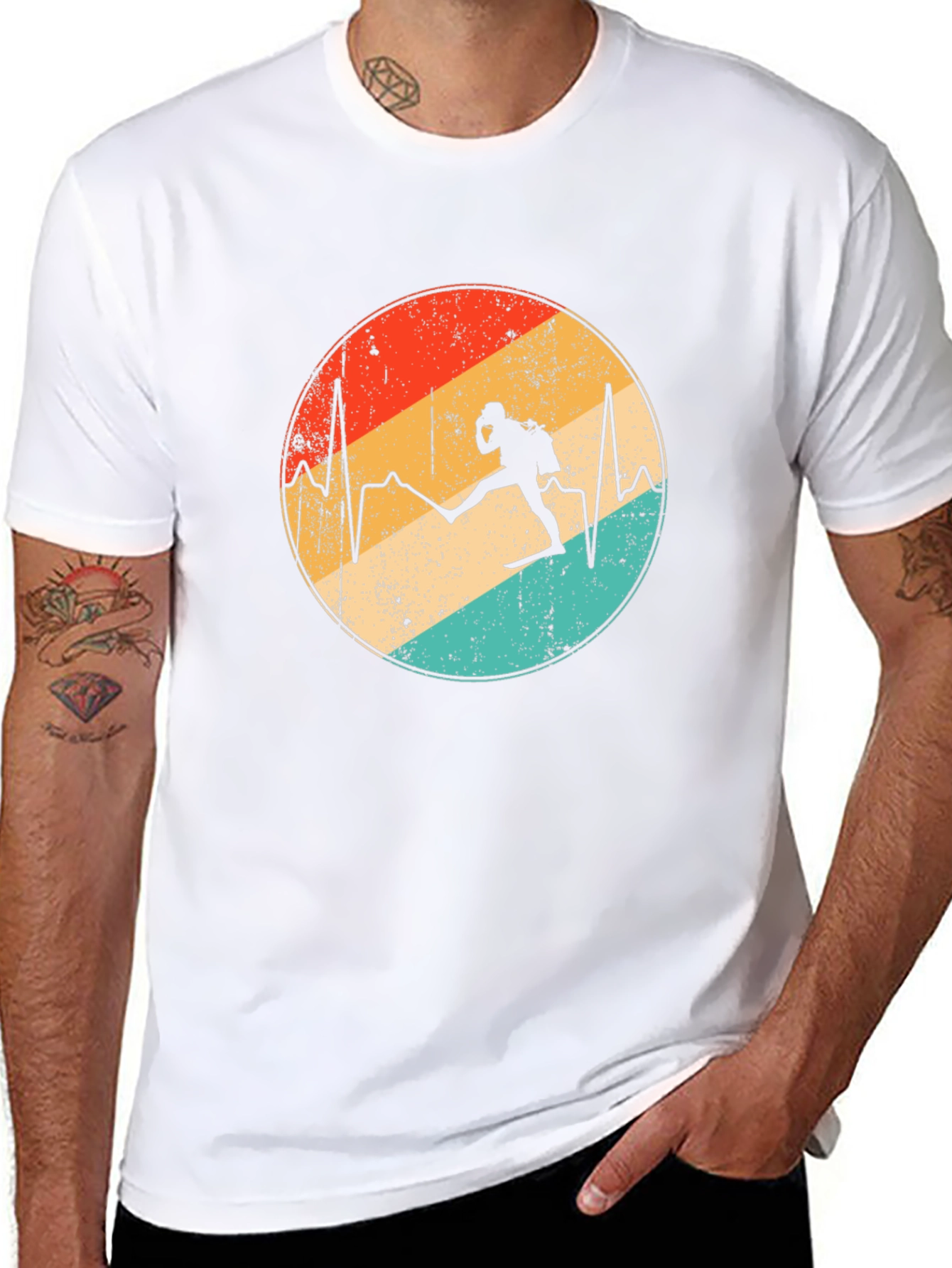 Diver Heartbeat Graphic Tee - Dive into Style!