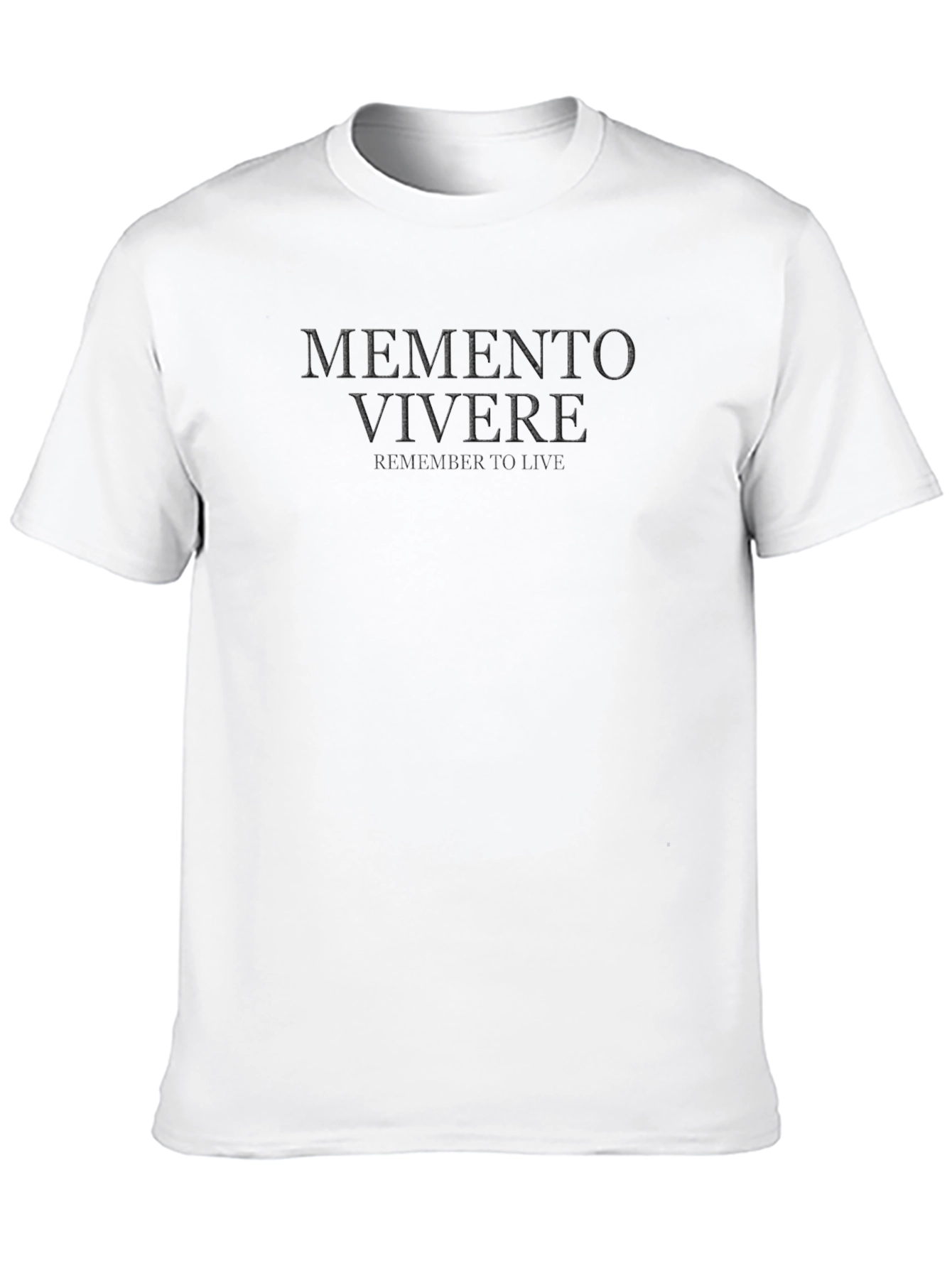 Memento Vivere Black T-Shirt - Remember To Live