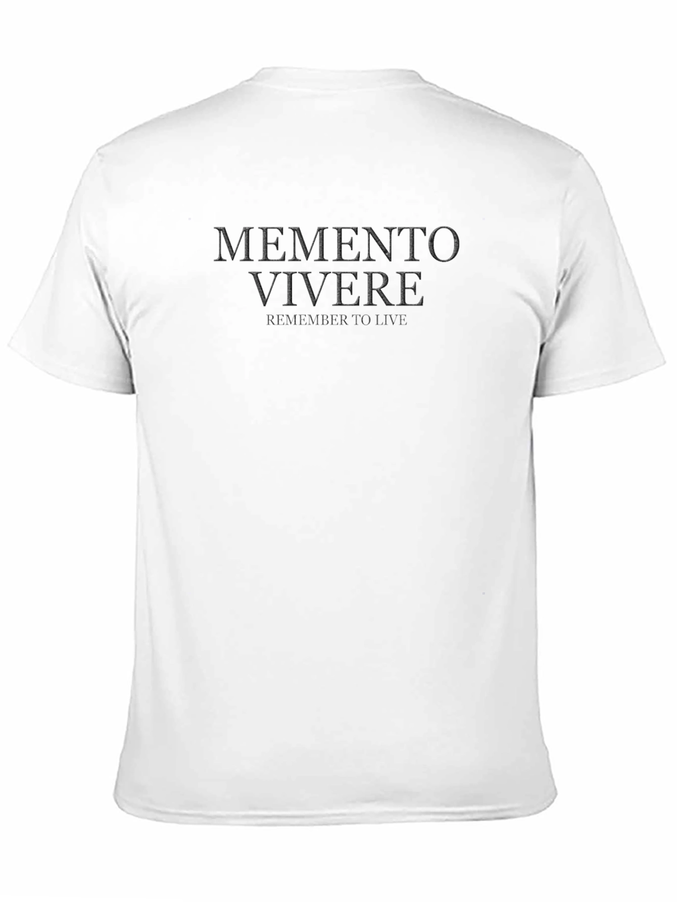 Memento Vivere Black T-Shirt - Remember To Live