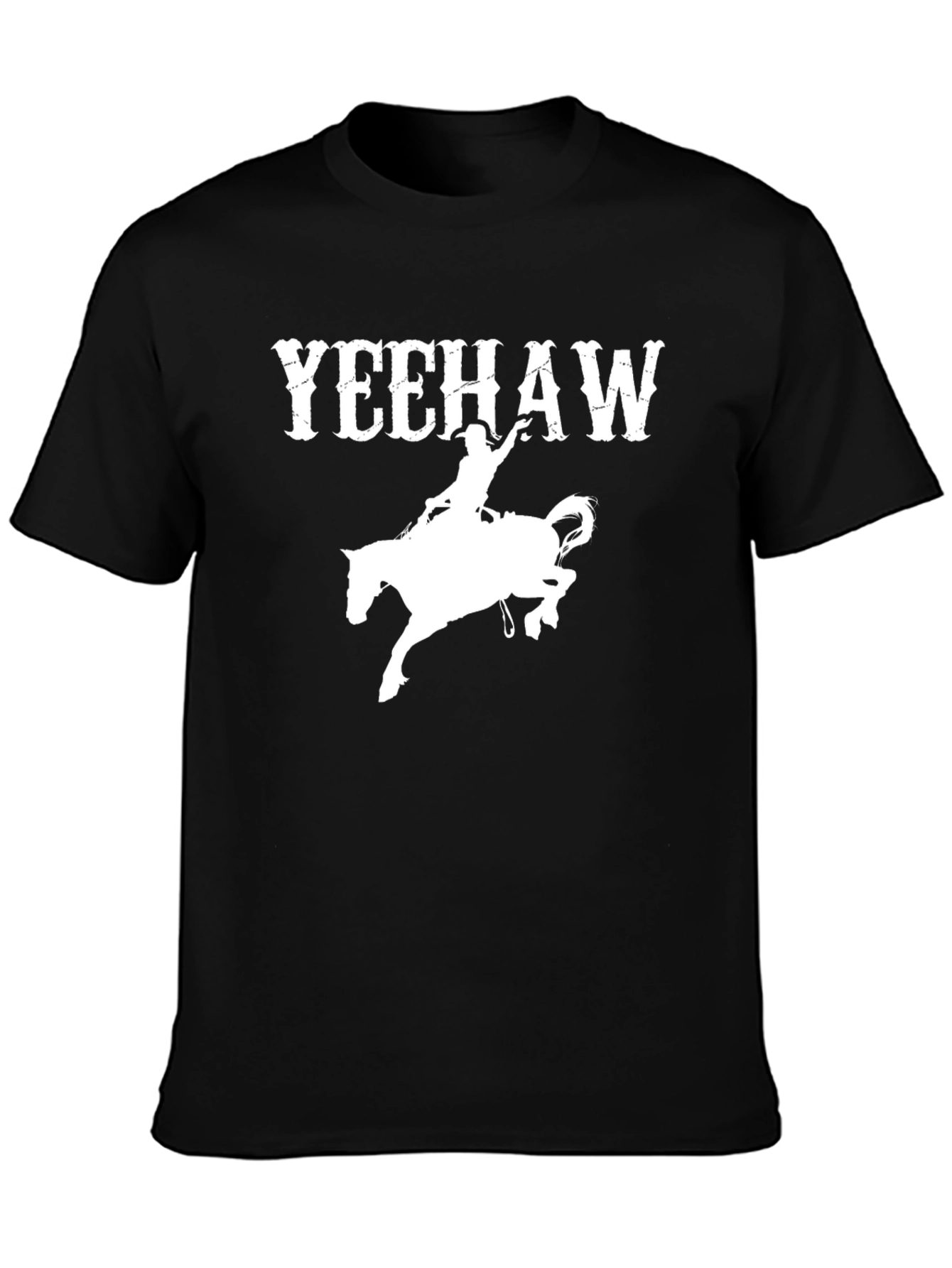 Yeehaw Rodeo Graphic Black T-Shirt