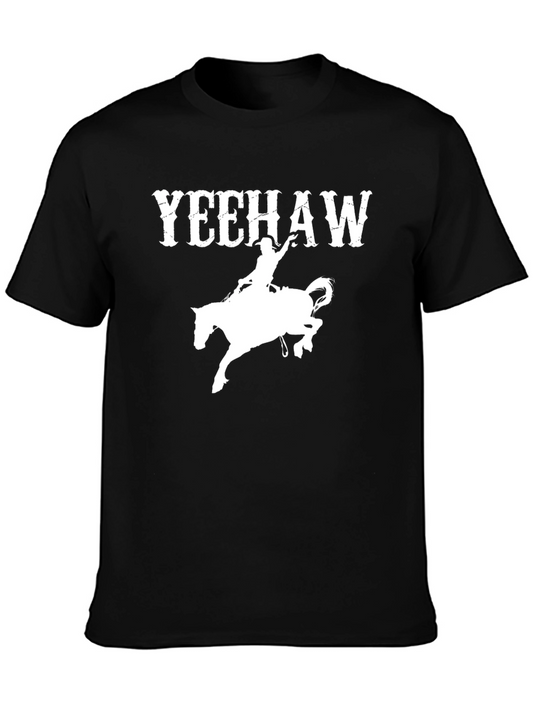 Yeehaw Rodeo Graphic Black T-Shirt