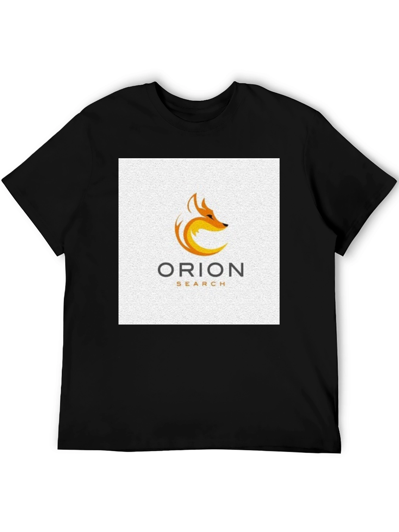 Orion Search Fox Logo Black T-Shirt