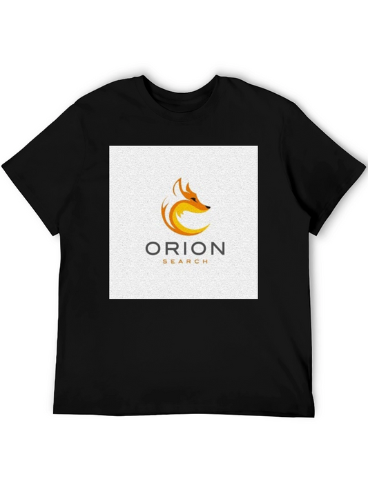 Orion Search Fox Logo Black T-Shirt