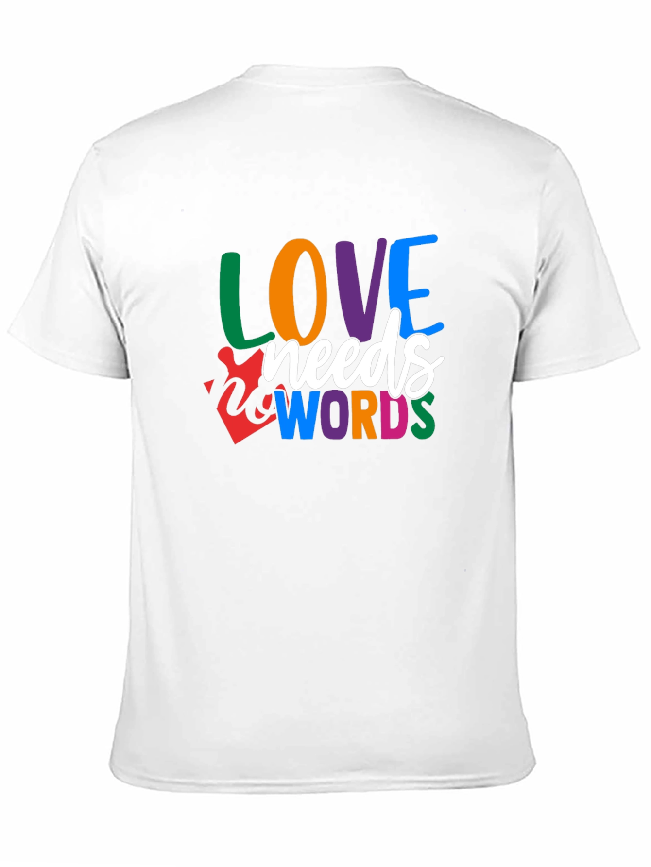 Love Needs Words Autism Awareness T-Shirt