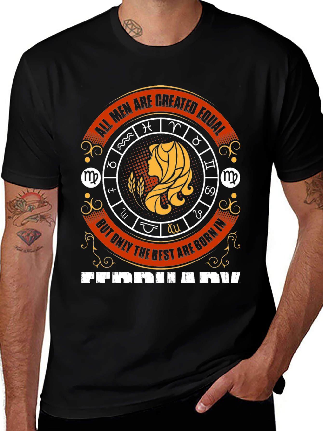 Virgo Zodiac All Men Are Created Equal T-Shirt
