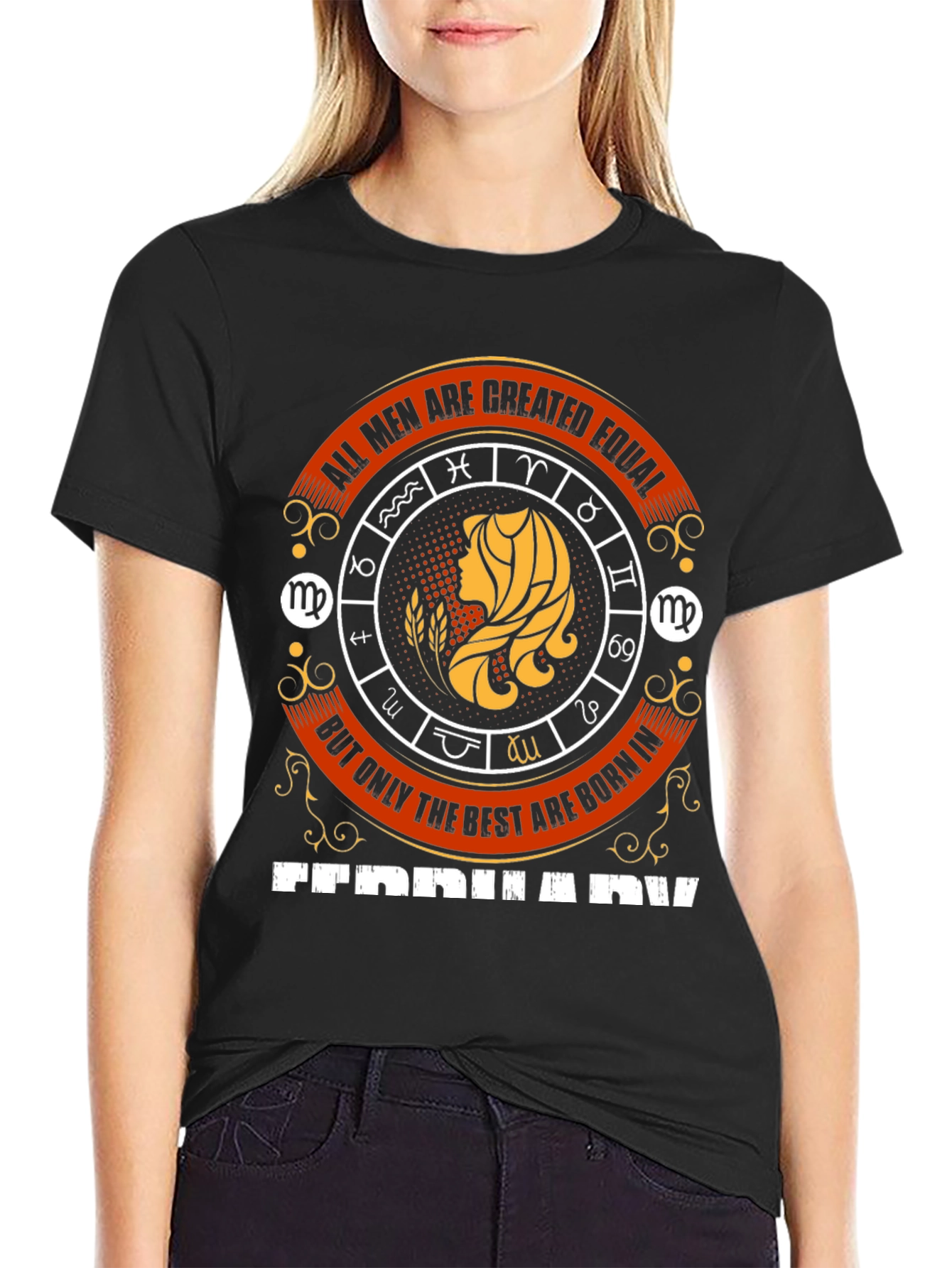 Virgo Zodiac All Men Are Created Equal T-Shirt