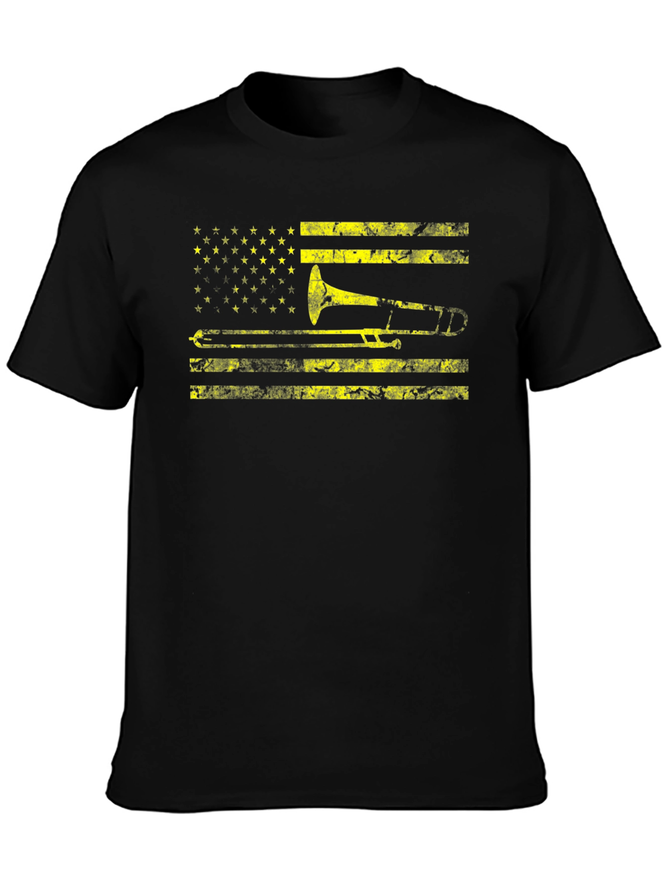 Trombone Flag Graphic Tee - Musicians Pride