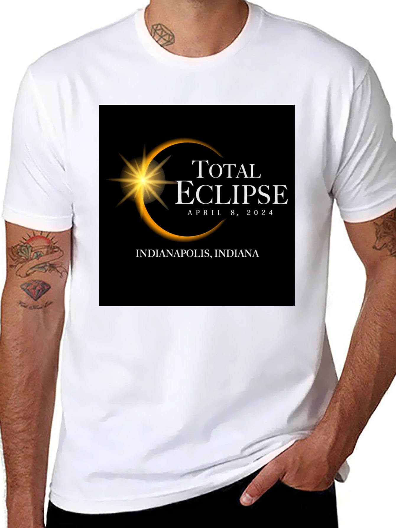 Total Eclipse April 8 2024 Indianapolis T-Shirt