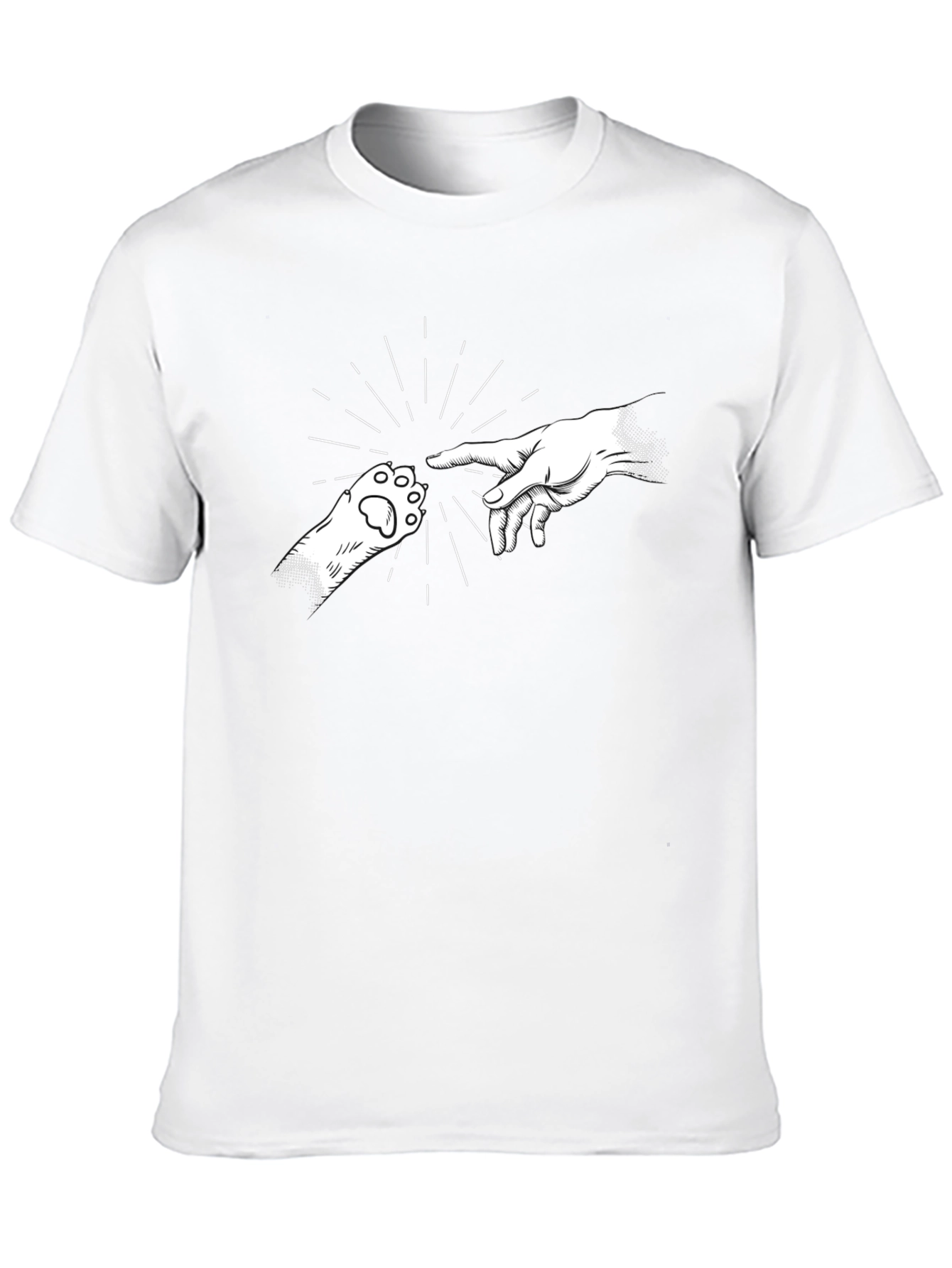 Creation of Cat Black T-Shirt