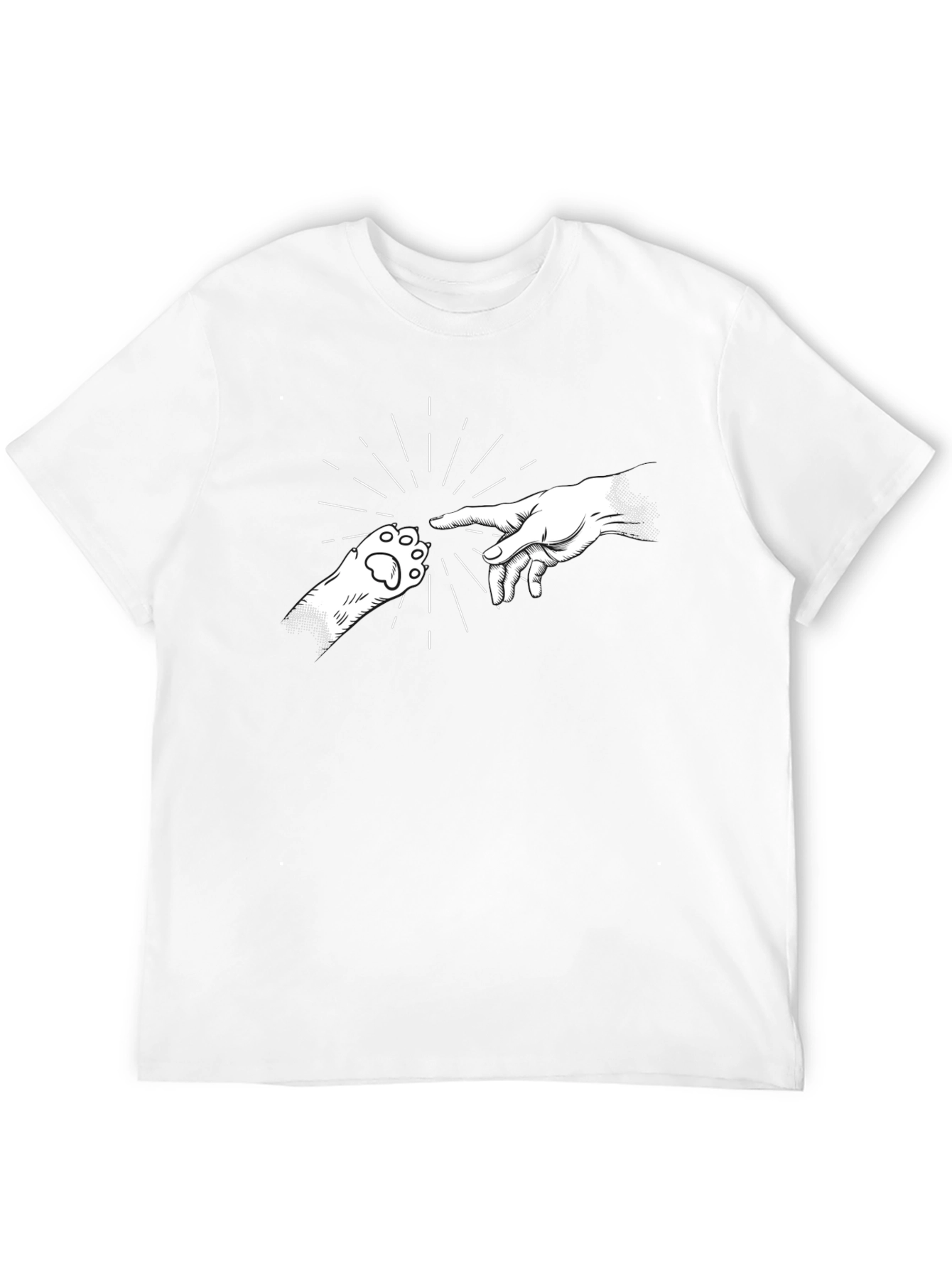 Creation of Cat Black T-Shirt