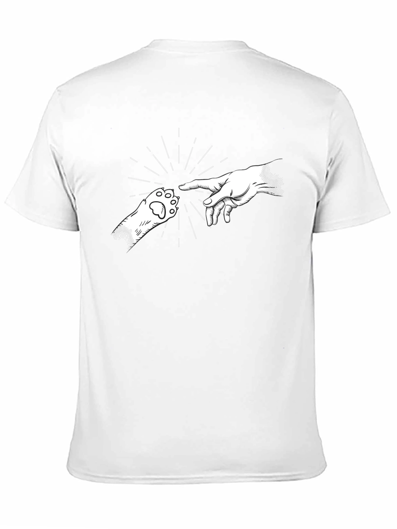 Creation of Cat Black T-Shirt