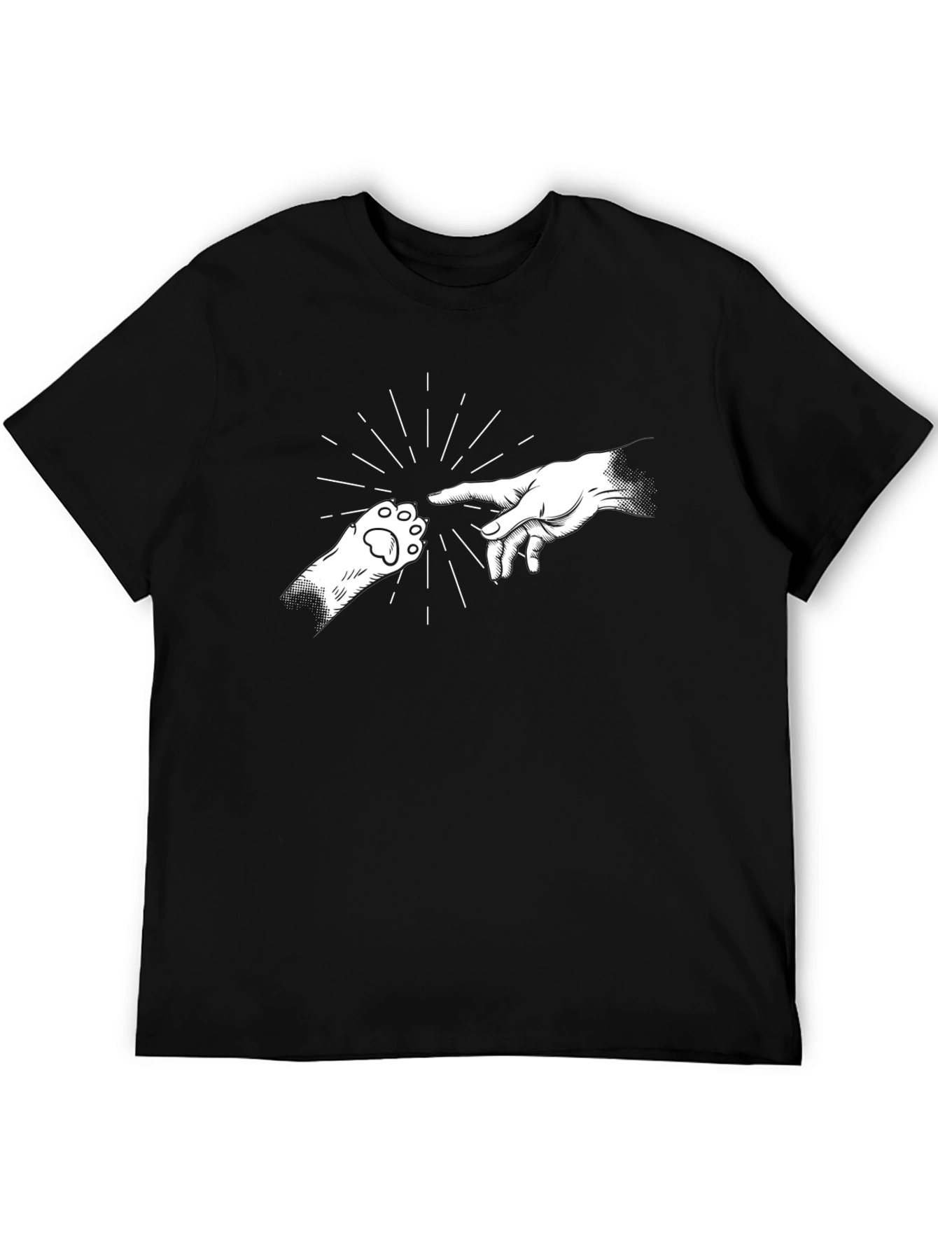 Creation of Cat Black T-Shirt