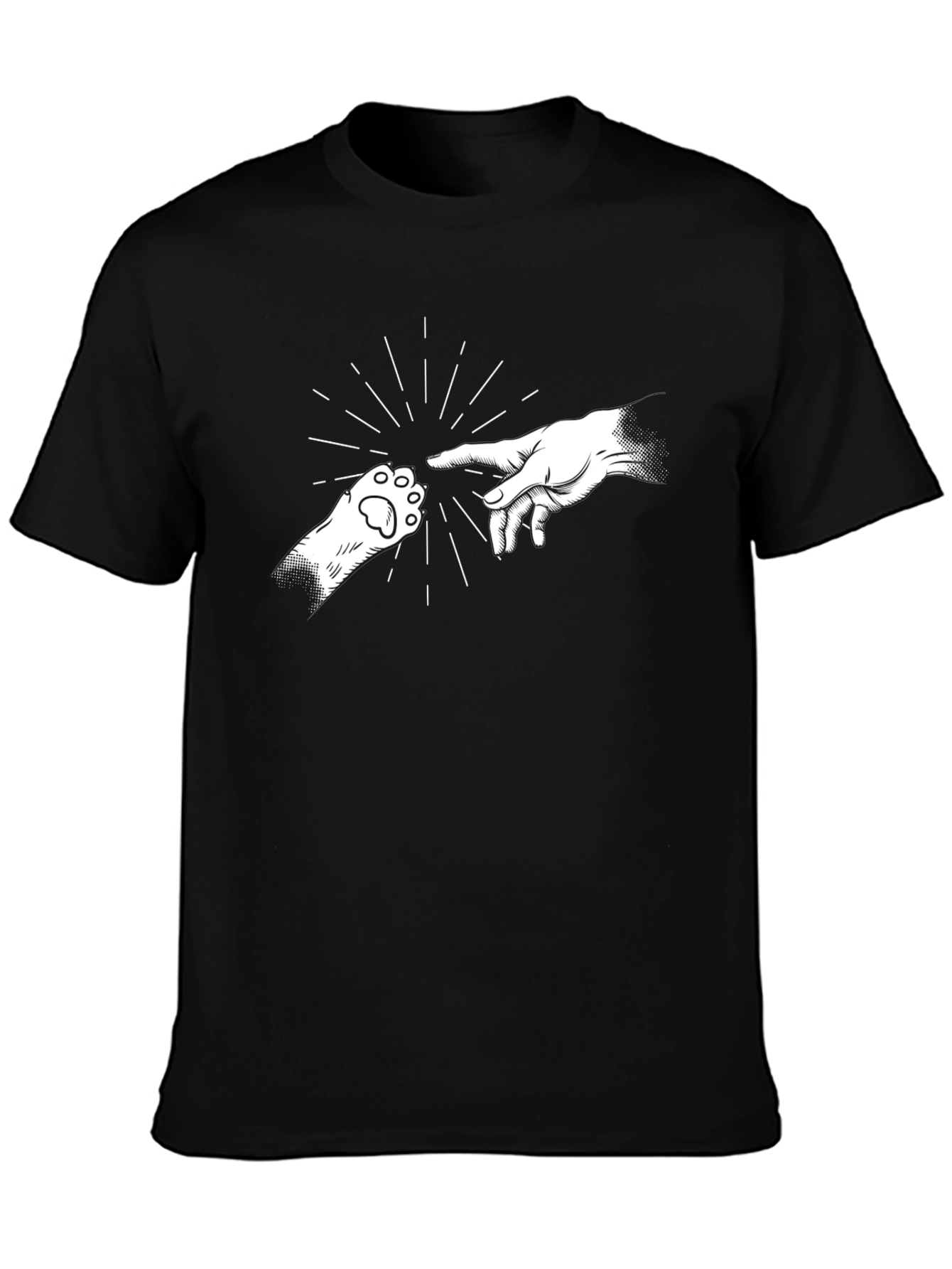 Creation of Cat Black T-Shirt