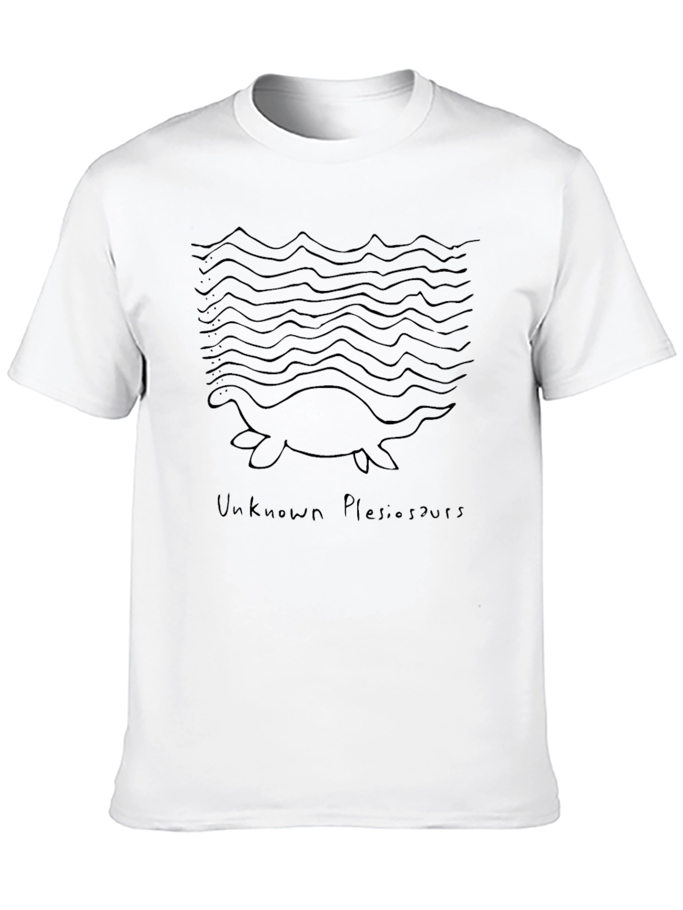 Unknown Plesiosaur Black T-Shirt