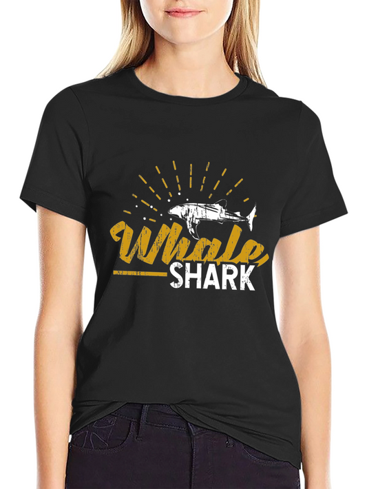 Whale Shark Graphic Tee - Stylish Black T-Shirt