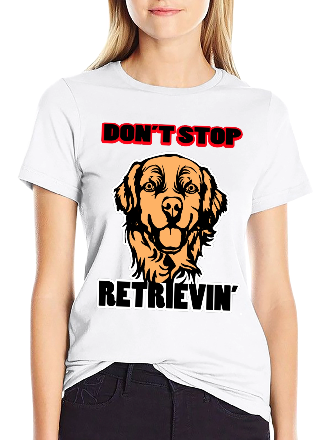 Dont Stop Retrievin Dog Graphic Tee