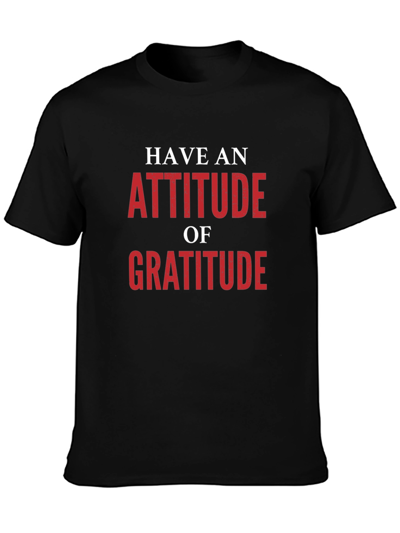 Attitude of Gratitude Graphic Tee - Black