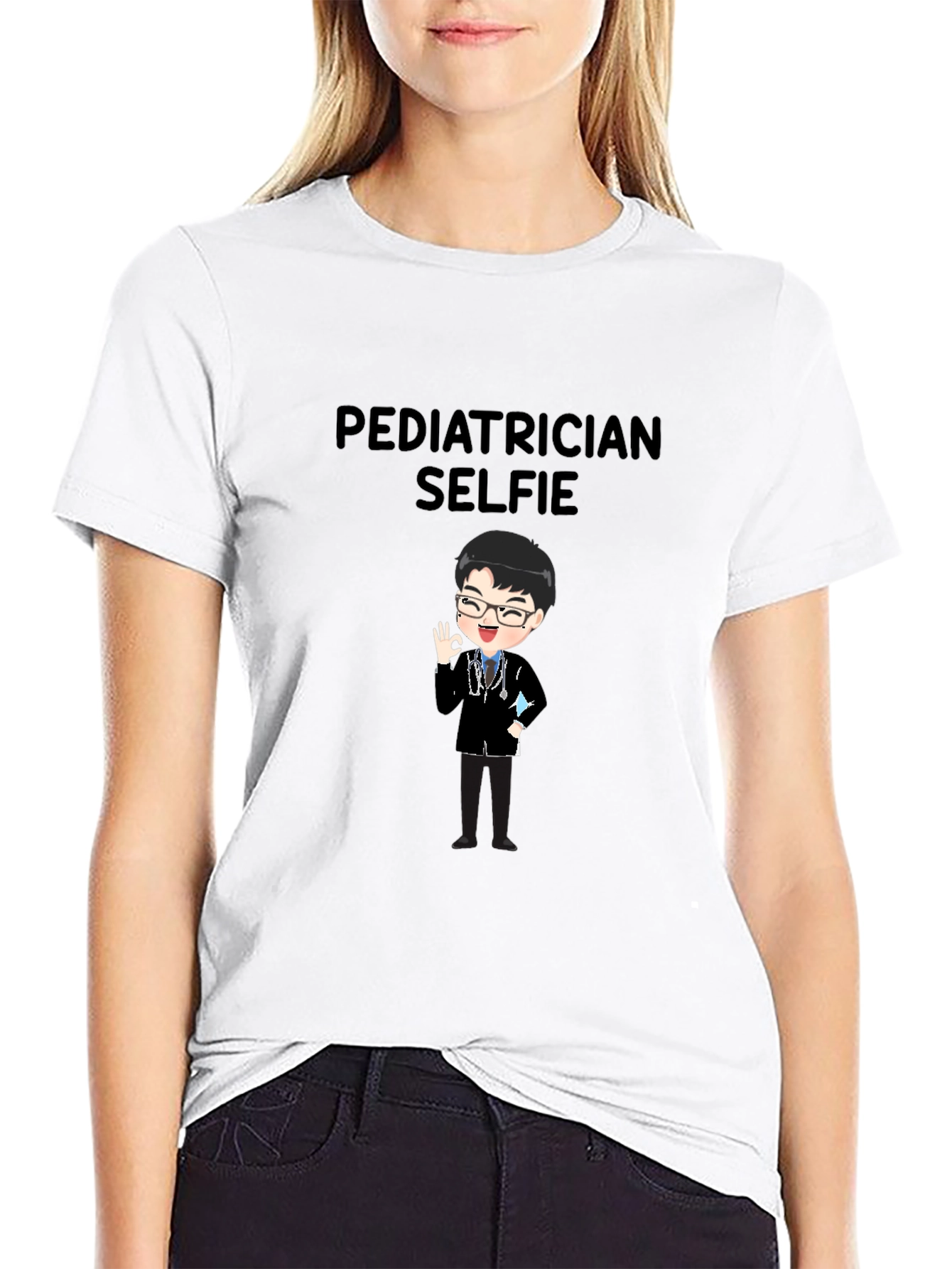Pediatrician Selfie Graphic T-Shirt