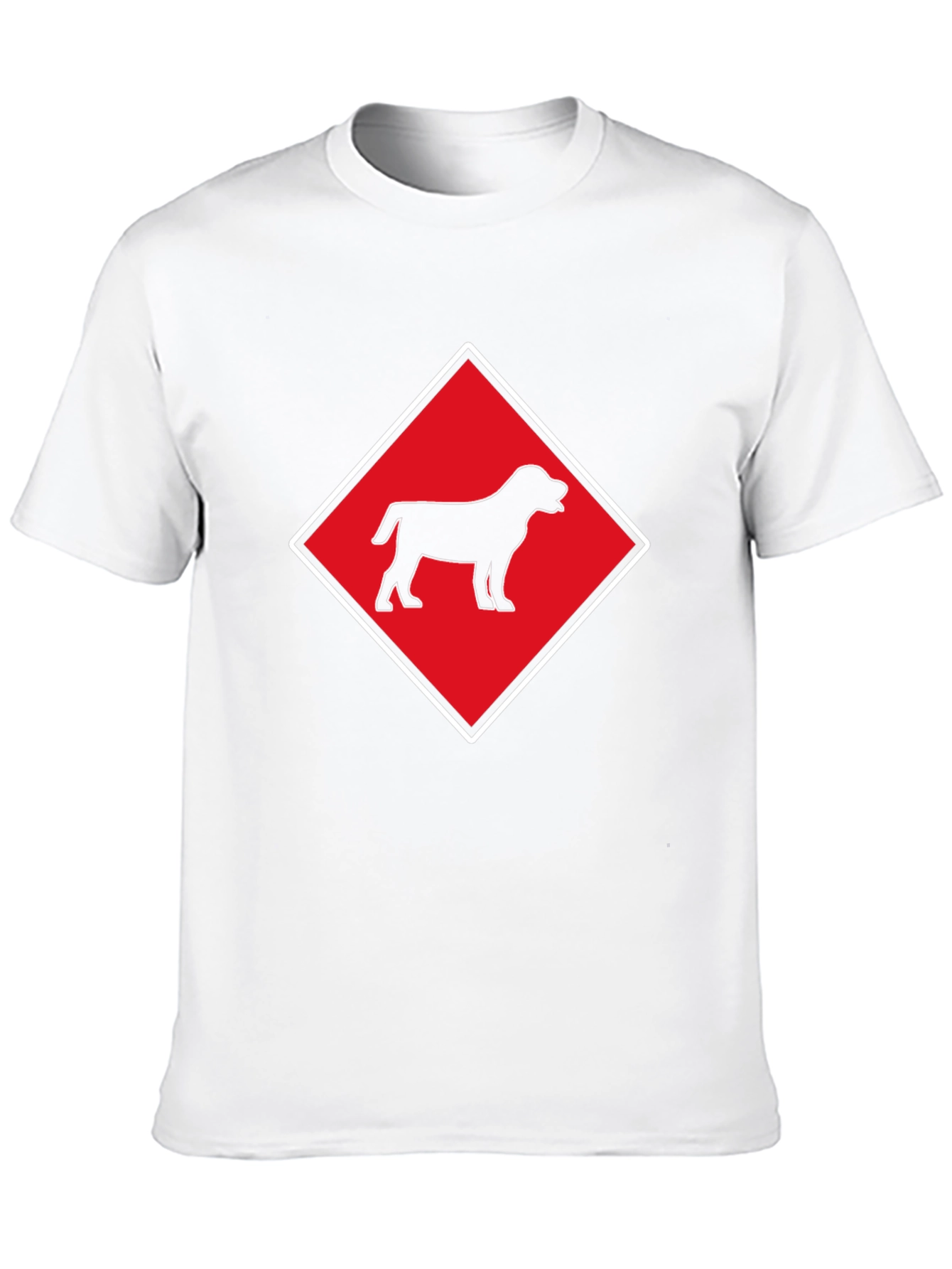 Black Dog Graphic Tee - Diamond Design