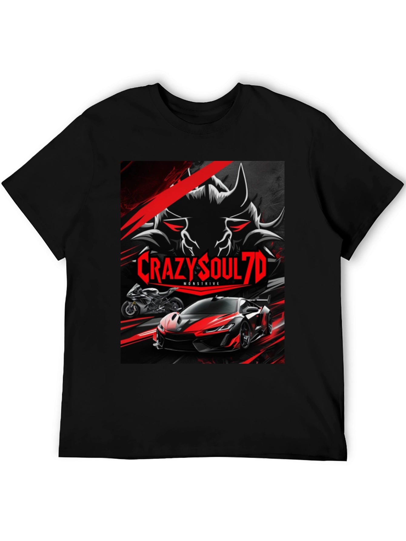 CrazySoul7D Monstrive Graphic T-Shirt