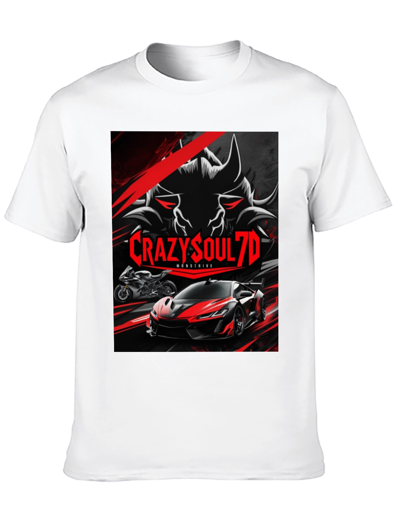CrazySoul7D Monstrive Graphic T-Shirt