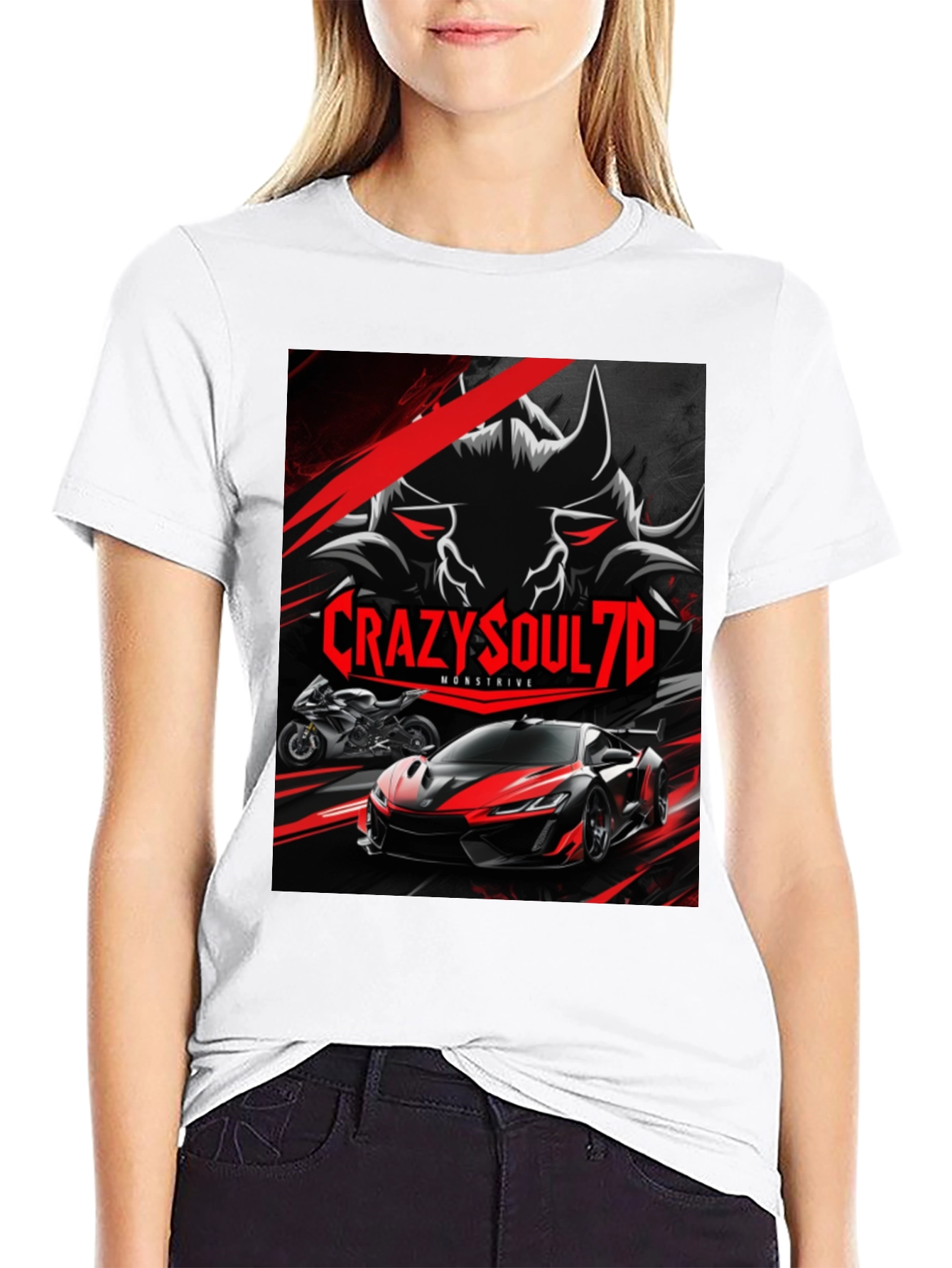 CrazySoul7D Monstrive Graphic T-Shirt