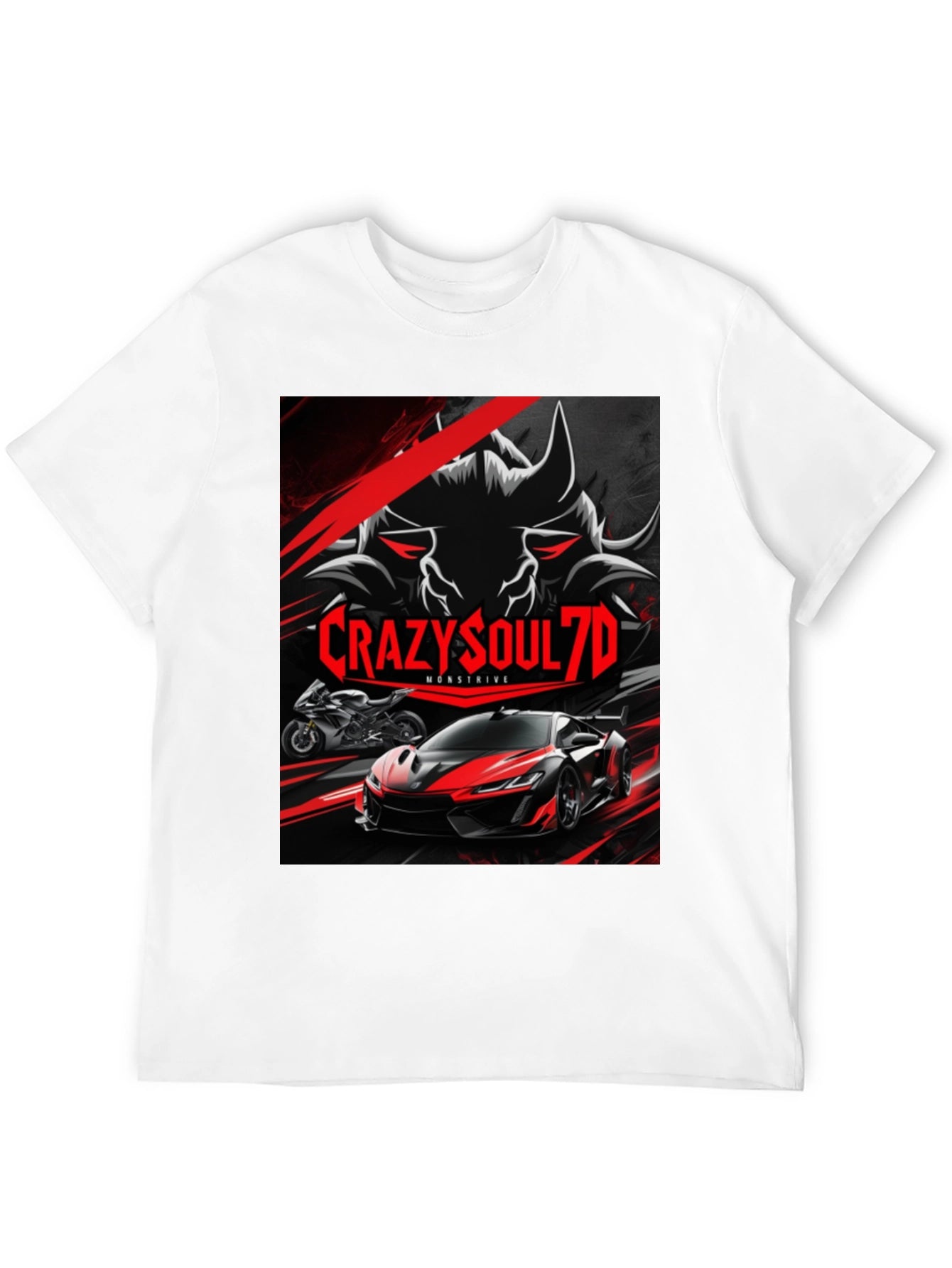 CrazySoul7D Monstrive Graphic T-Shirt