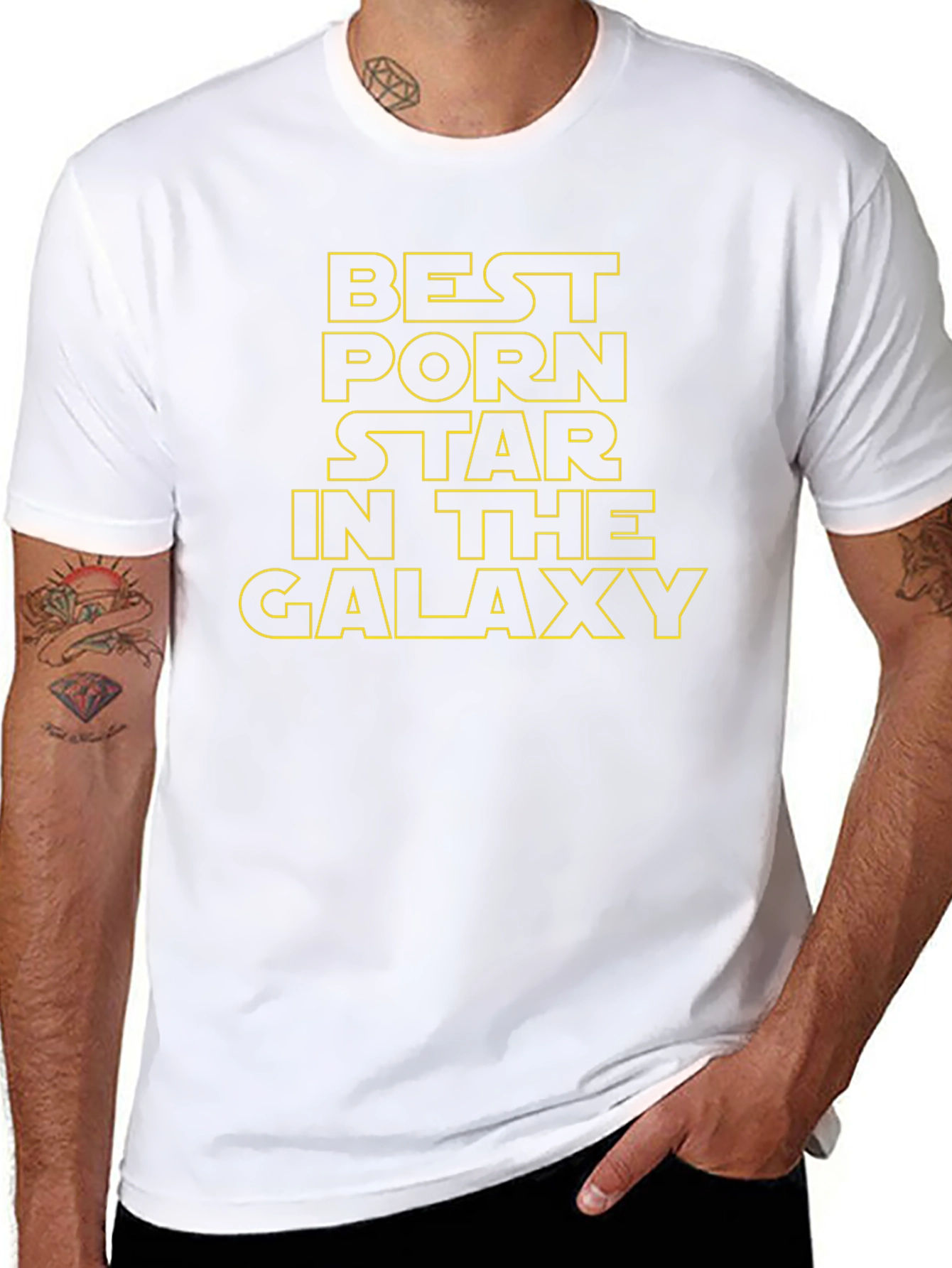 Best Porn Star in the Galaxy Black T-Shirt