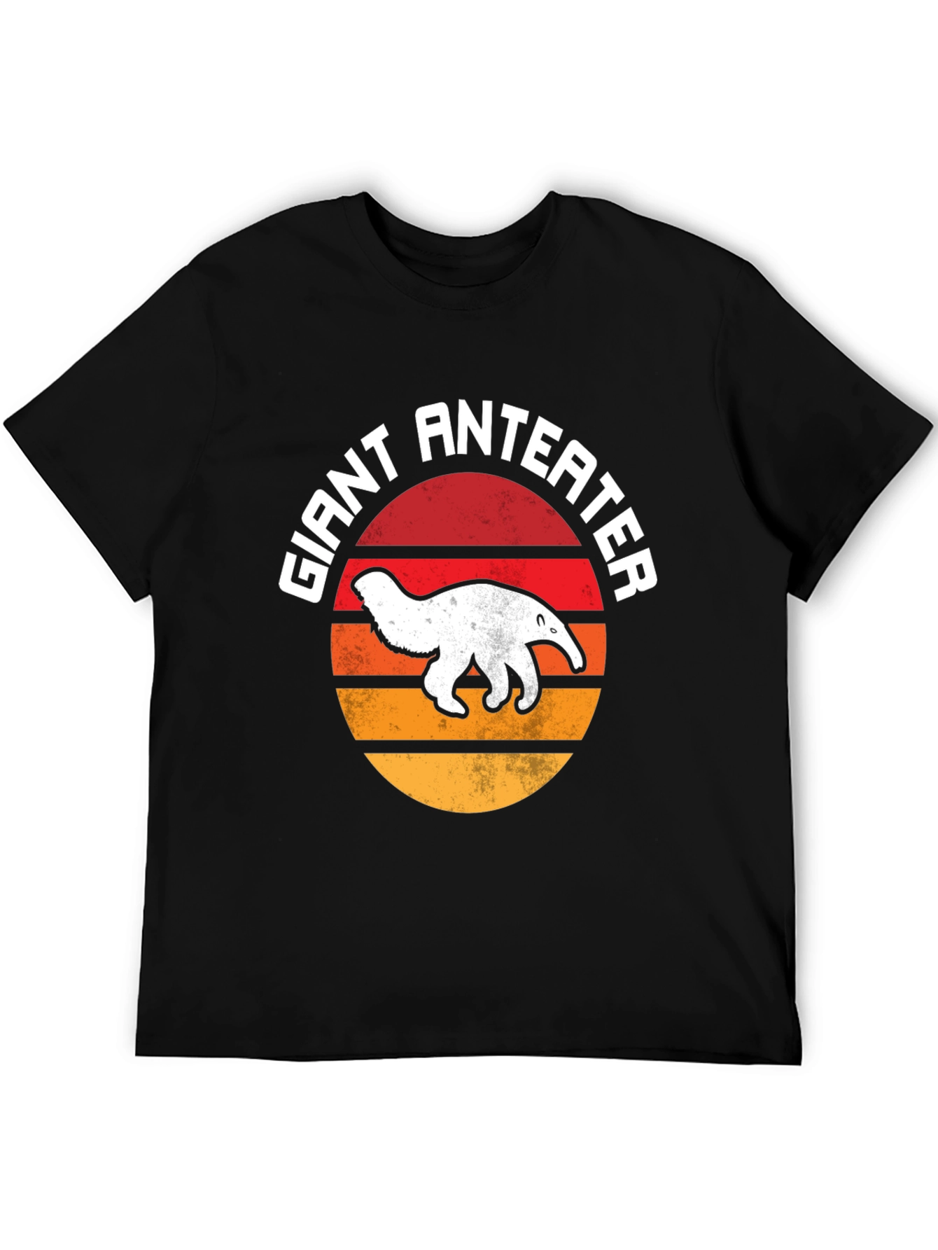 Giant Anteater Sunset Graphic Tee - Black