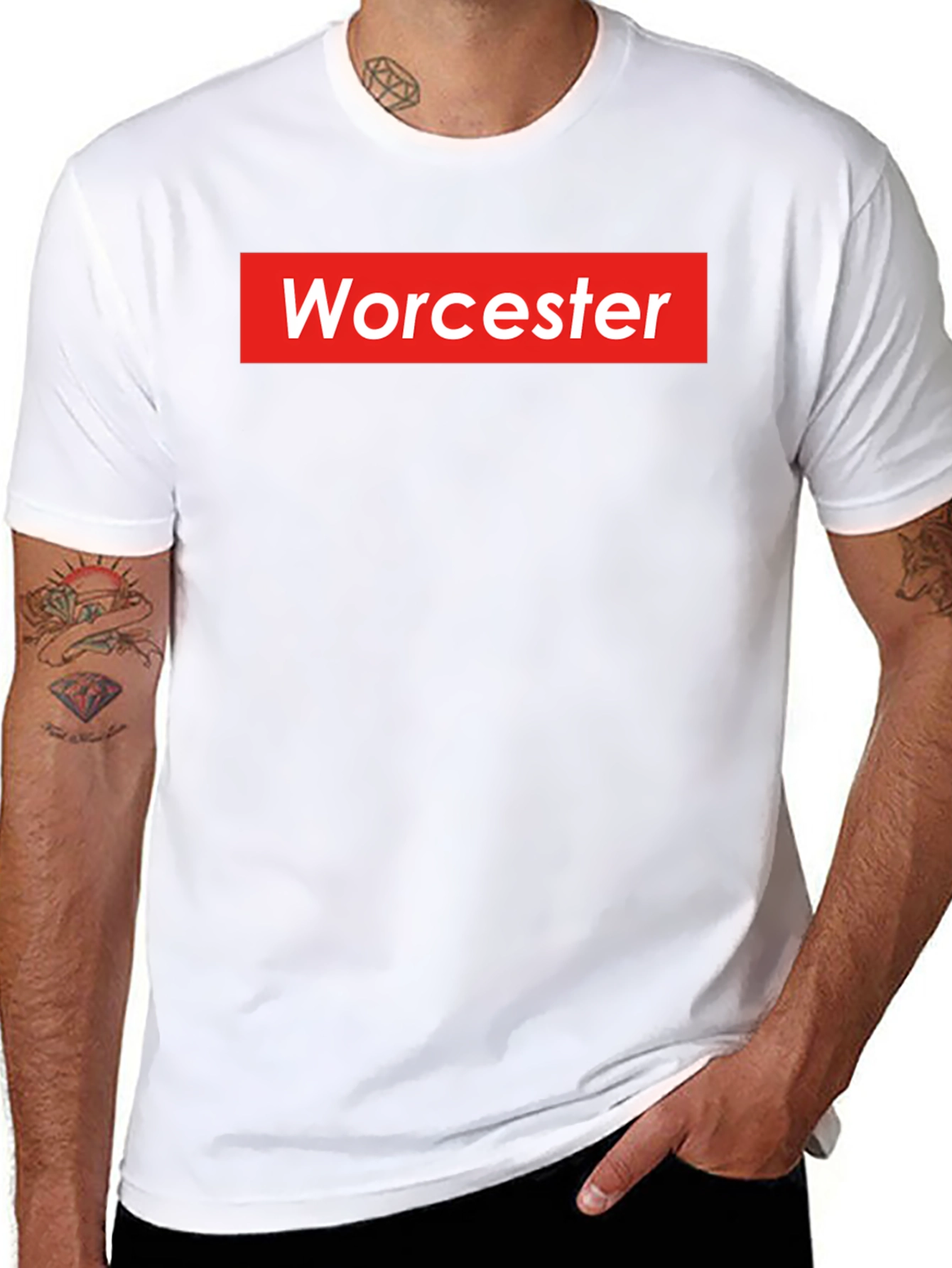 Worcester Red Box Logo T-Shirt