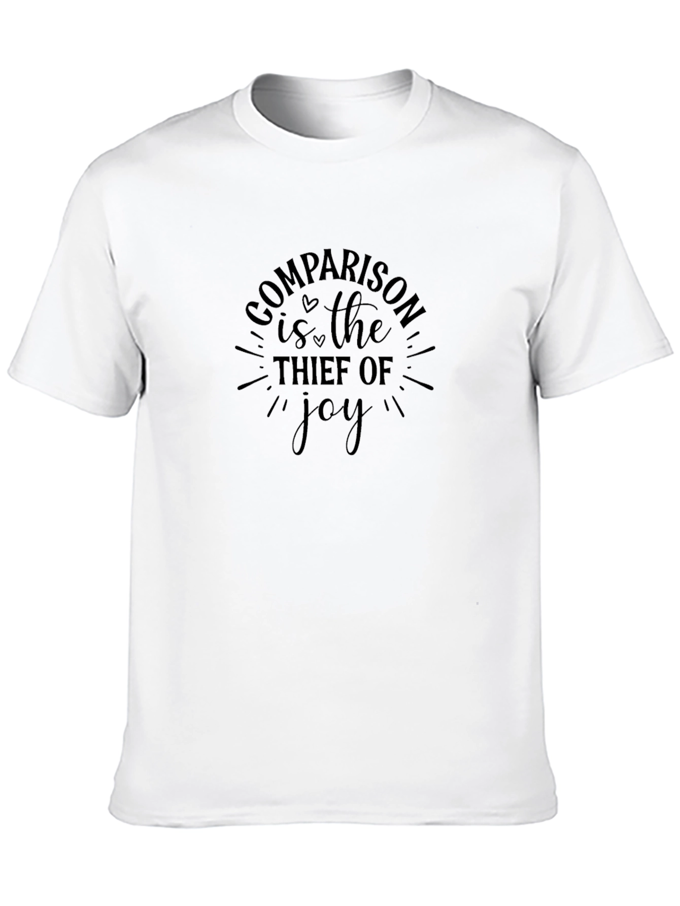Comparison is the Thief of Joy Black Graphic Tee