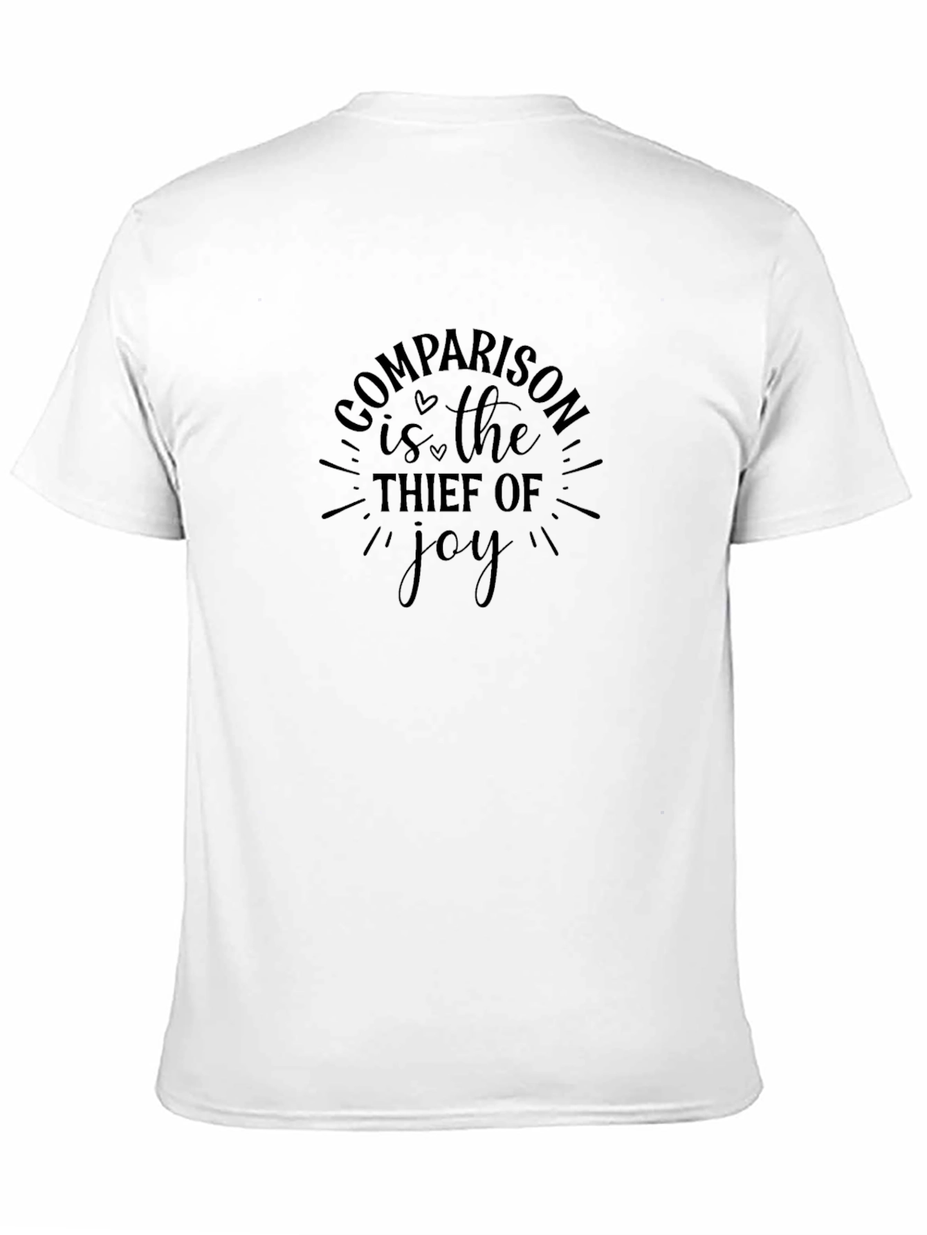 Comparison is the Thief of Joy Black Graphic Tee