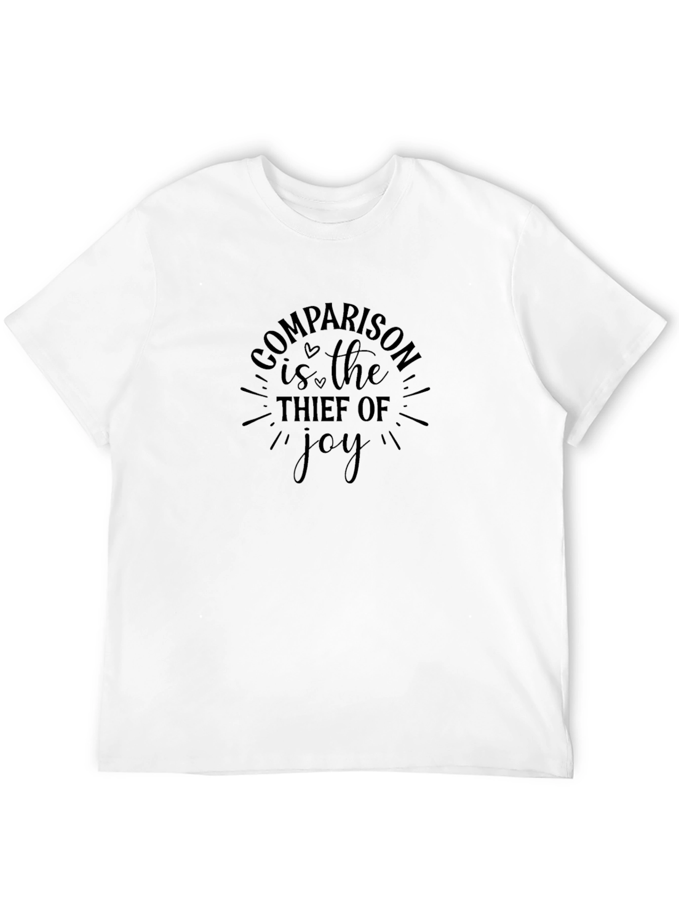 Comparison is the Thief of Joy Black Graphic Tee