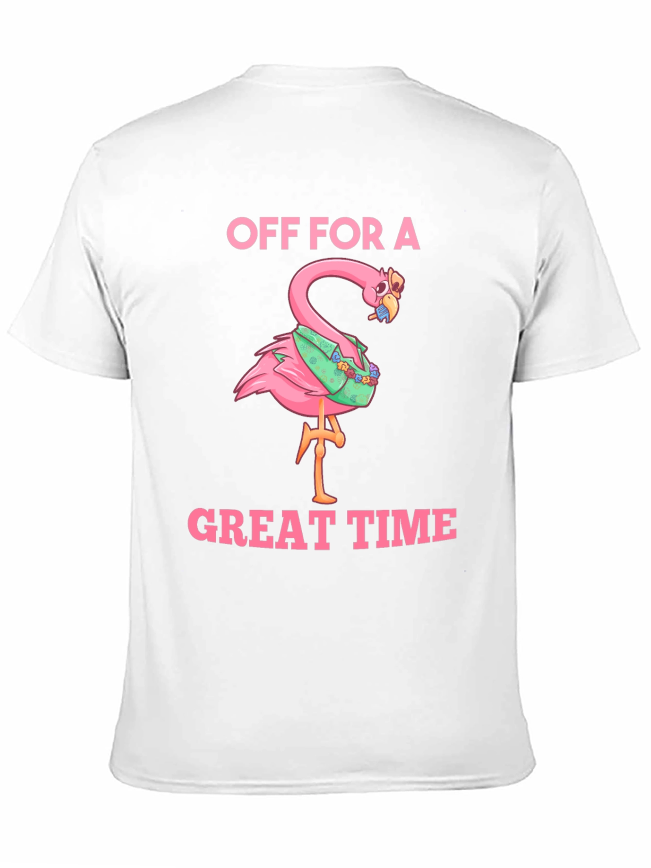 Off For a Great Time Flamingo T-Shirt