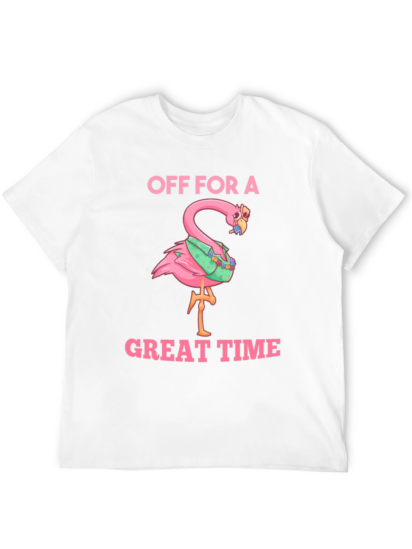 Off For a Great Time Flamingo T-Shirt