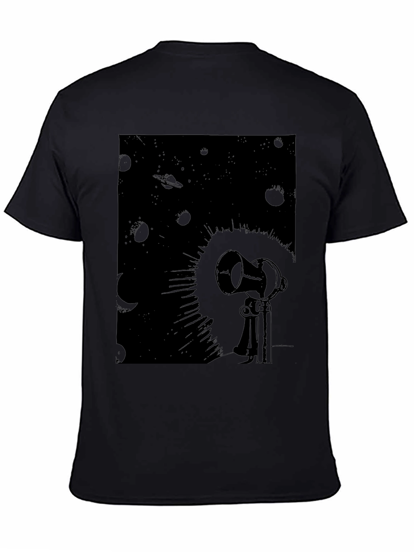 Telescope Graphic Tee - Black