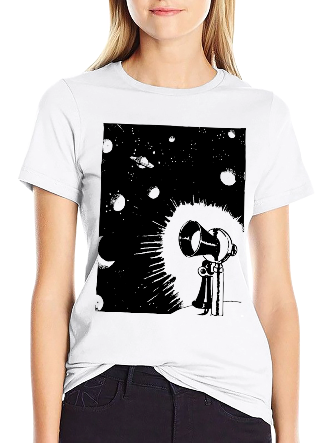 Telescope Graphic Tee - Black